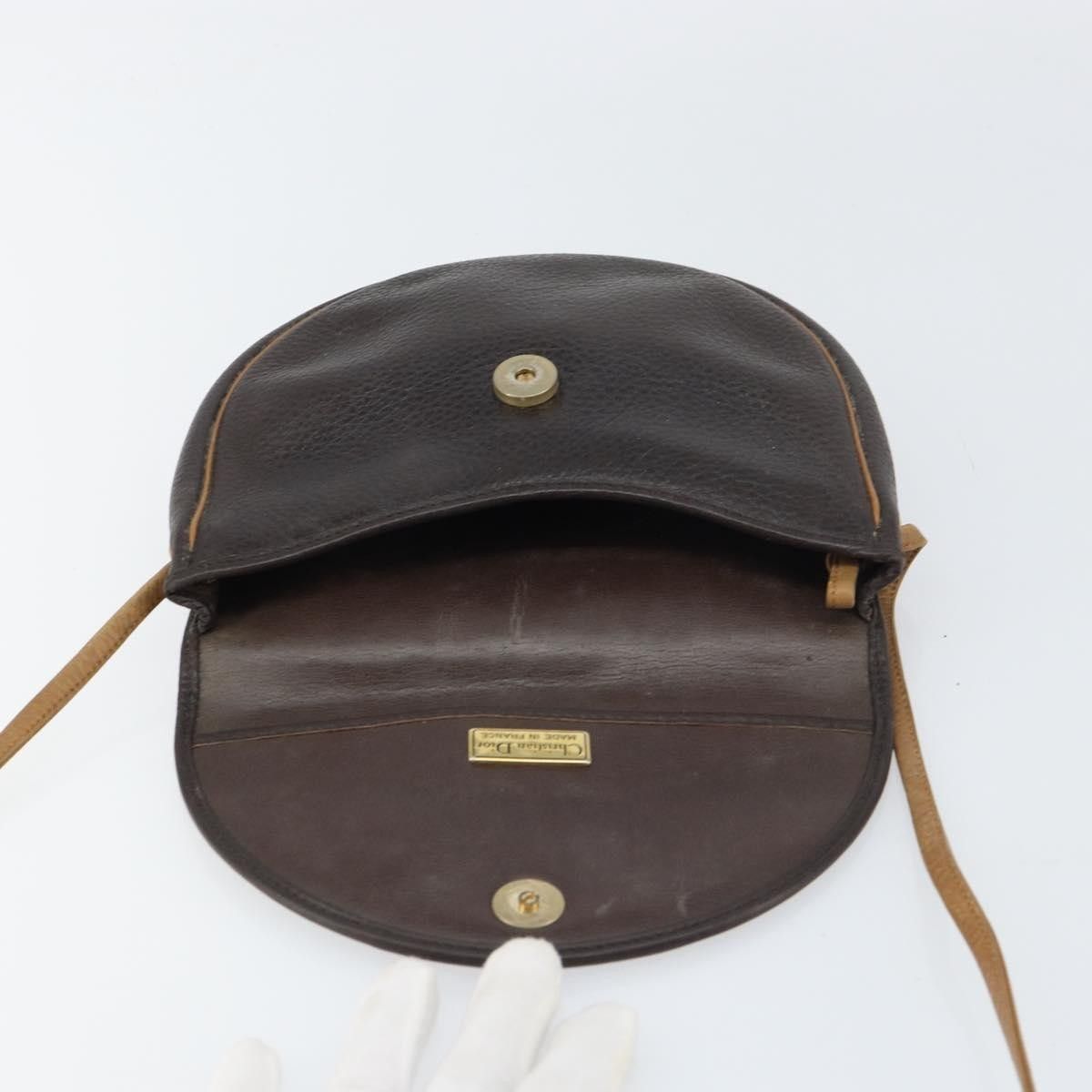 Dior Christian Dior Vintage CD Flap Shoulder Bag Leather Size ONE SIZE - 17 Thumbnail