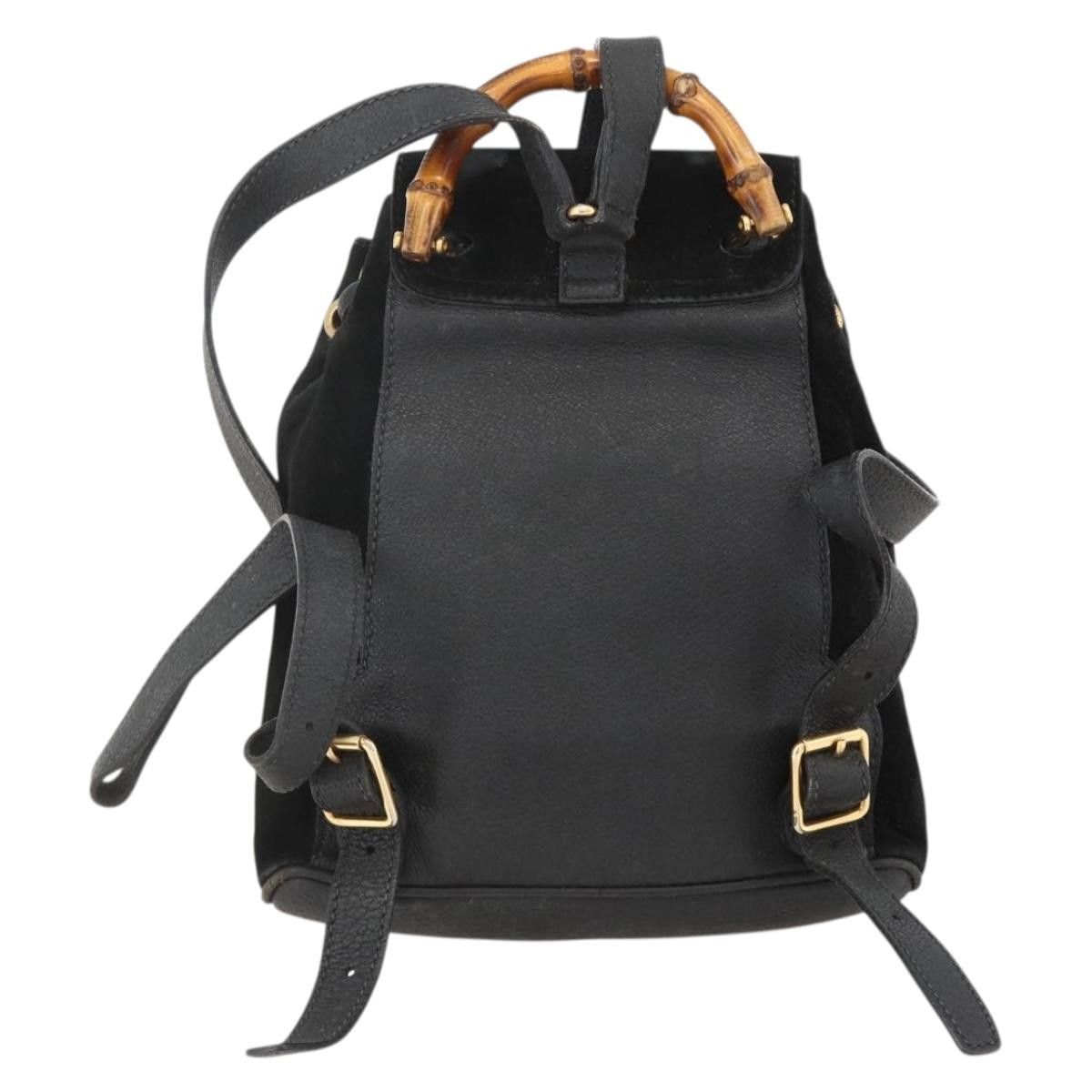 Gucci Gucci Gucci bamboo backpack daim Size ONE SIZE - 2 Thumbnail