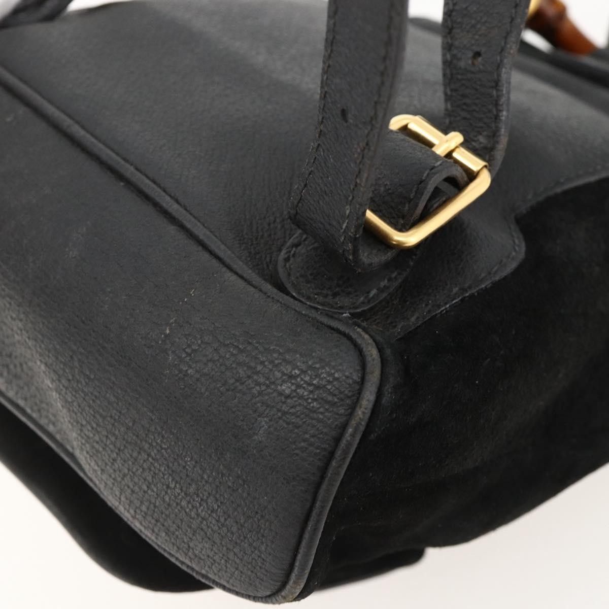 Gucci Gucci Gucci bamboo backpack daim Size ONE SIZE - 11 Thumbnail