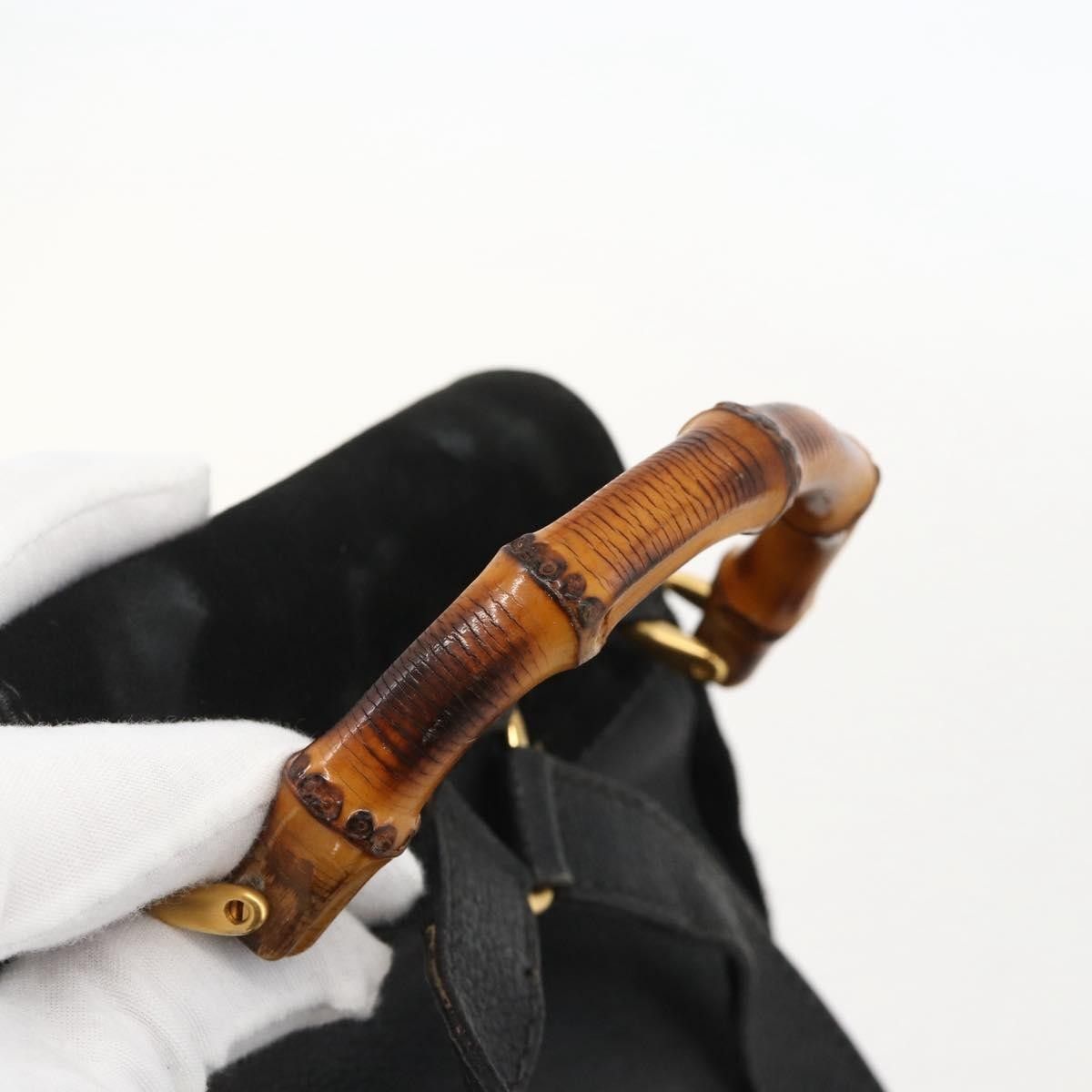 Gucci Gucci Gucci bamboo backpack daim Size ONE SIZE - 8 Thumbnail