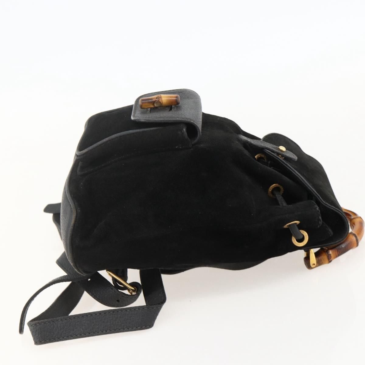 Gucci Gucci Gucci bamboo backpack daim Size ONE SIZE - 4 Thumbnail