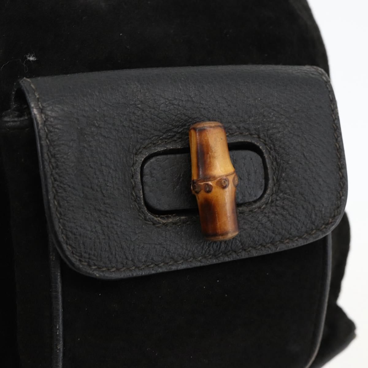 Gucci Gucci Gucci bamboo backpack daim Size ONE SIZE - 20 Thumbnail