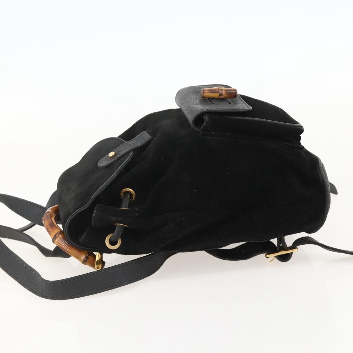 Gucci Gucci Gucci bamboo backpack daim Size ONE SIZE - 3 Thumbnail