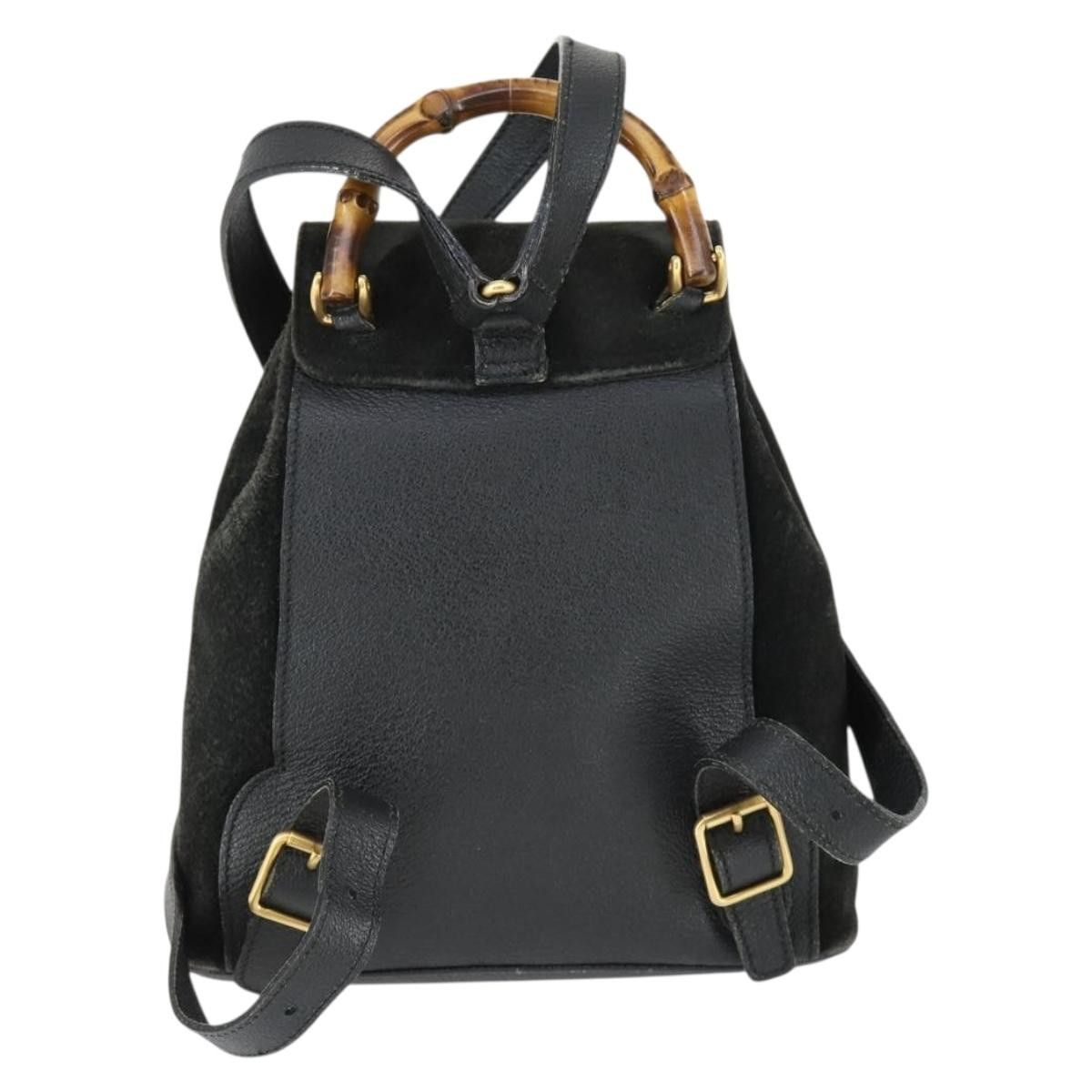 Gucci Gucci Gucci bamboo backpack daim Size ONE SIZE - 2 Thumbnail