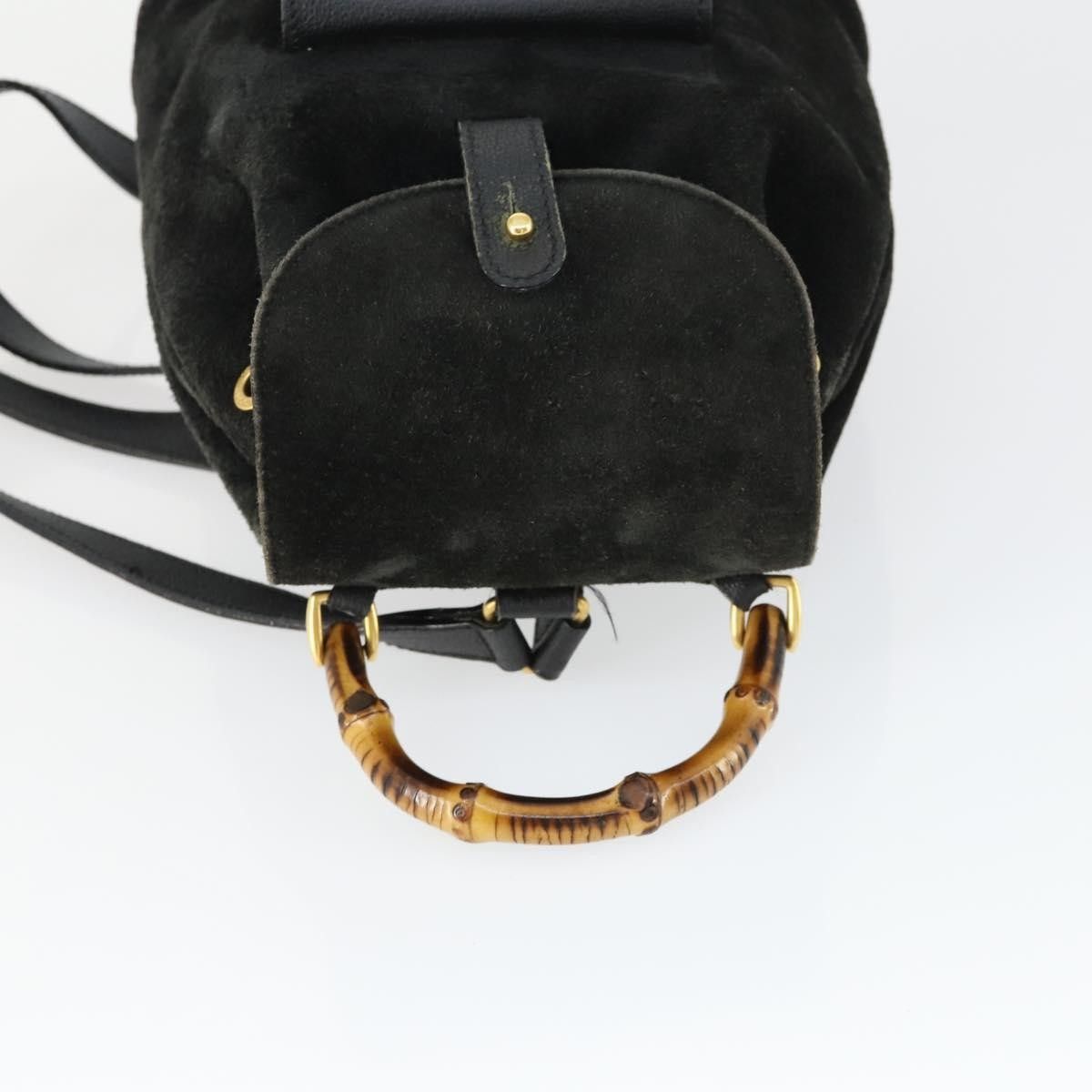 Gucci Gucci Gucci bamboo backpack daim Size ONE SIZE - 15 Thumbnail