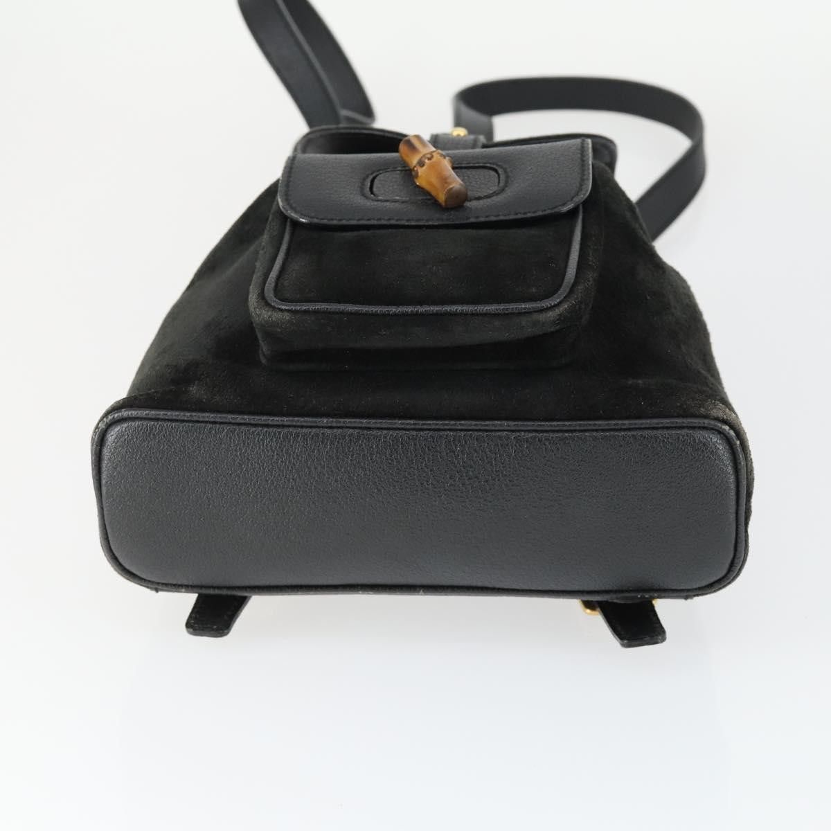 Gucci Gucci Gucci bamboo backpack daim Size ONE SIZE - 14 Thumbnail