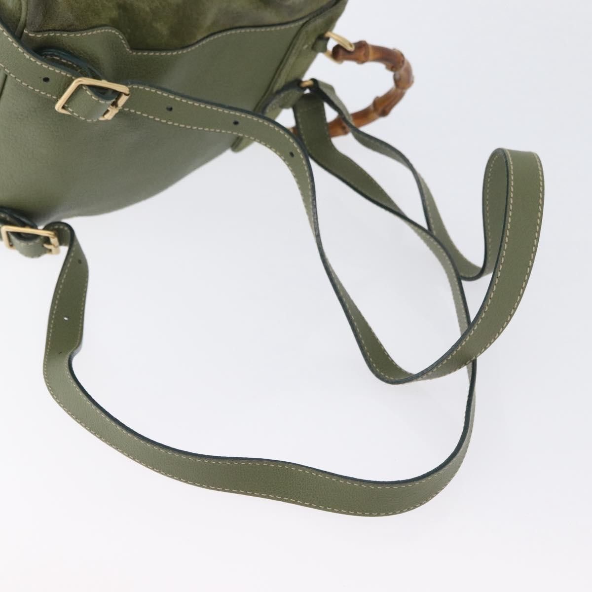 Gucci Gucci Gucci bamboo backpack daim Size ONE SIZE - 19 Thumbnail