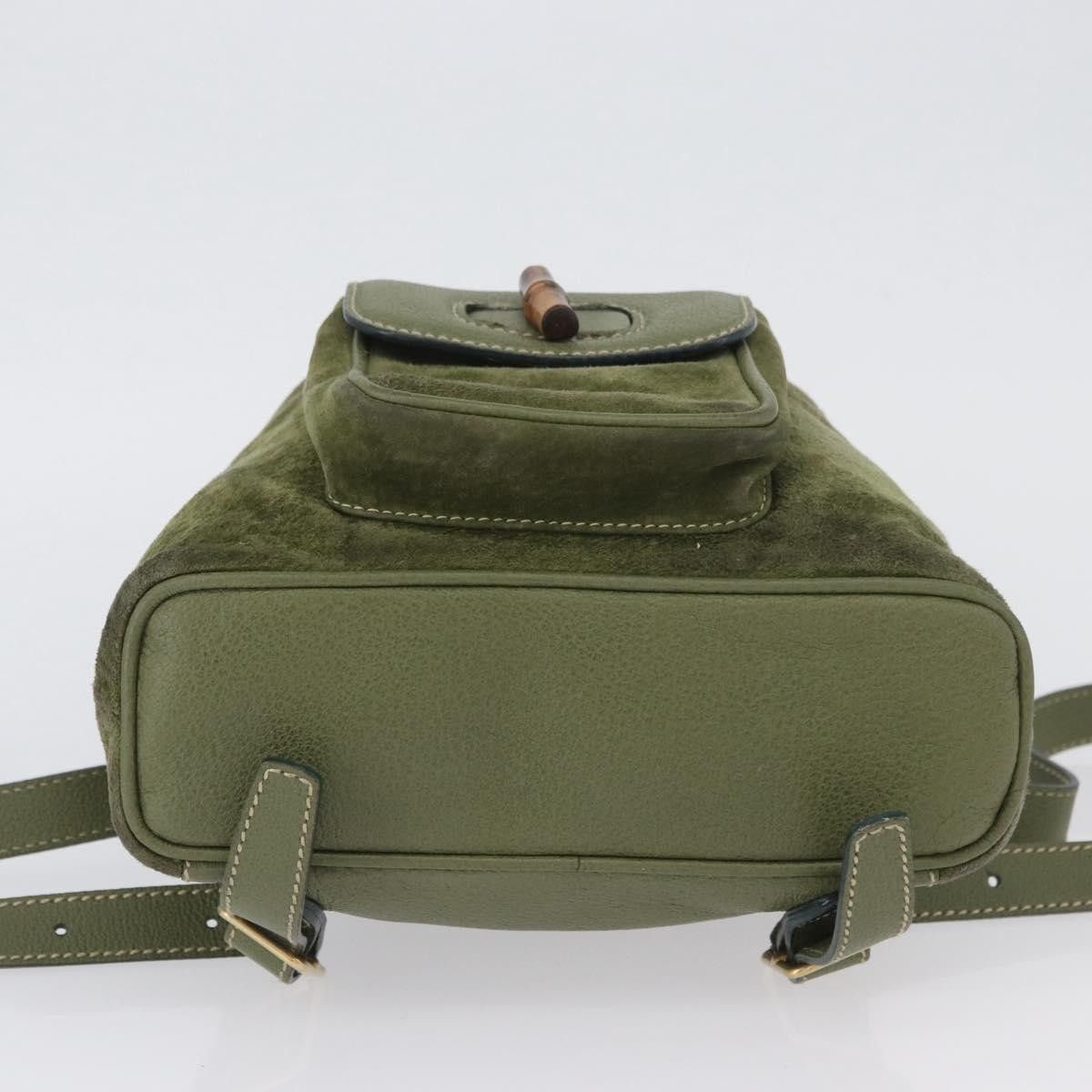 Gucci Gucci Gucci bamboo backpack daim Size ONE SIZE - 15 Thumbnail