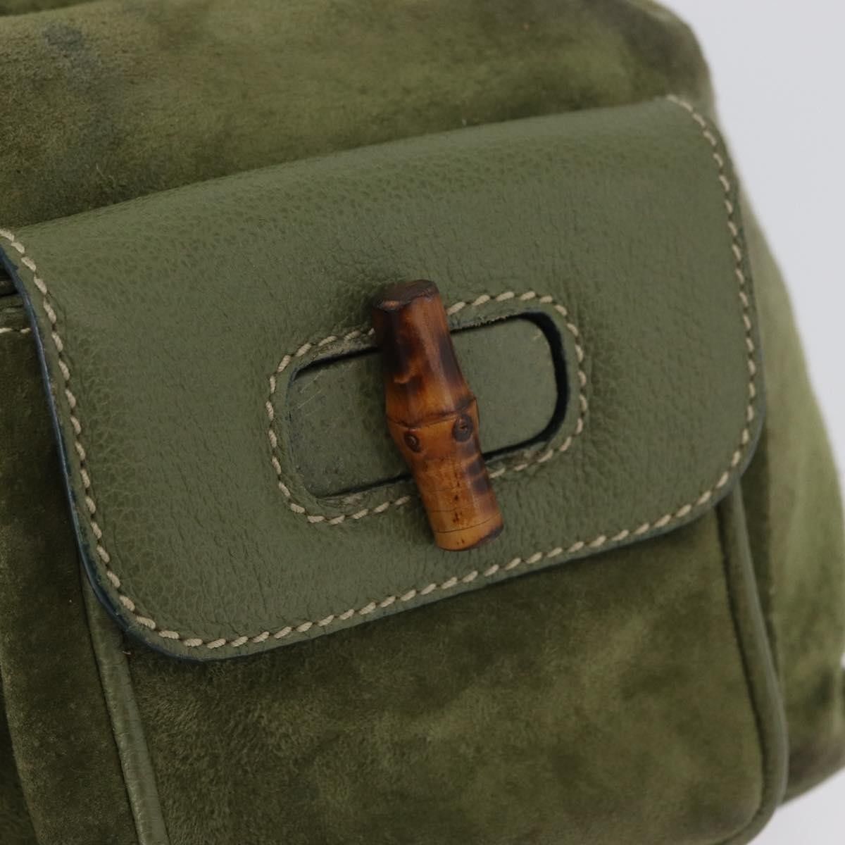 Gucci Gucci Gucci bamboo backpack daim Size ONE SIZE - 23 Thumbnail