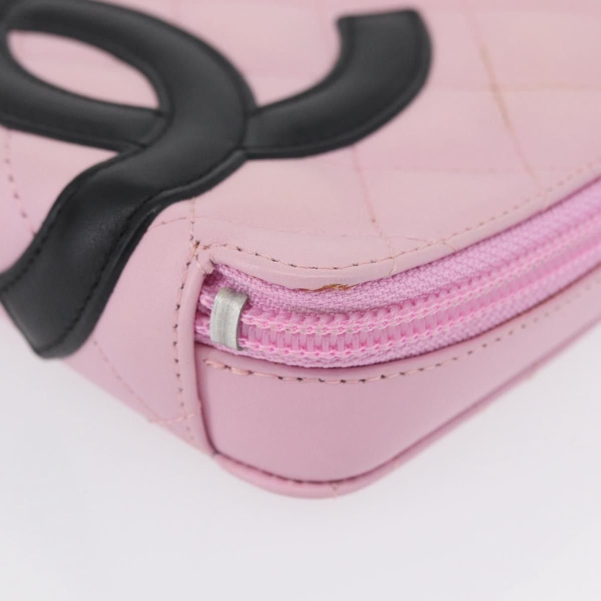 Chanel Chanel Cambon Zip Around Cosmetic Case Quilted Leather Size ONE SIZE - 8 Thumbnail