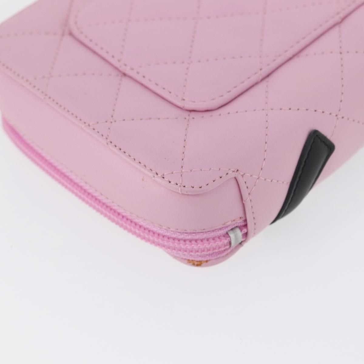 Chanel Chanel Cambon Zip Around Cosmetic Case Quilted Leather Size ONE SIZE - 11 Thumbnail