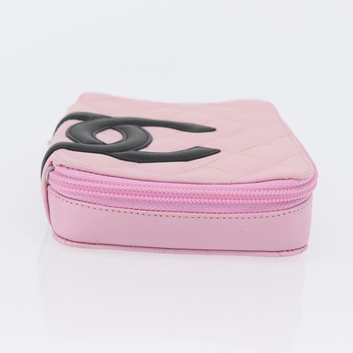 Chanel Chanel Cambon Zip Around Cosmetic Case Quilted Leather Size ONE SIZE - 3 Thumbnail