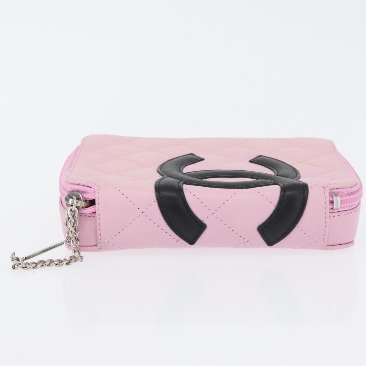 Chanel Chanel Cambon Zip Around Cosmetic Case Quilted Leather Size ONE SIZE - 19 Thumbnail