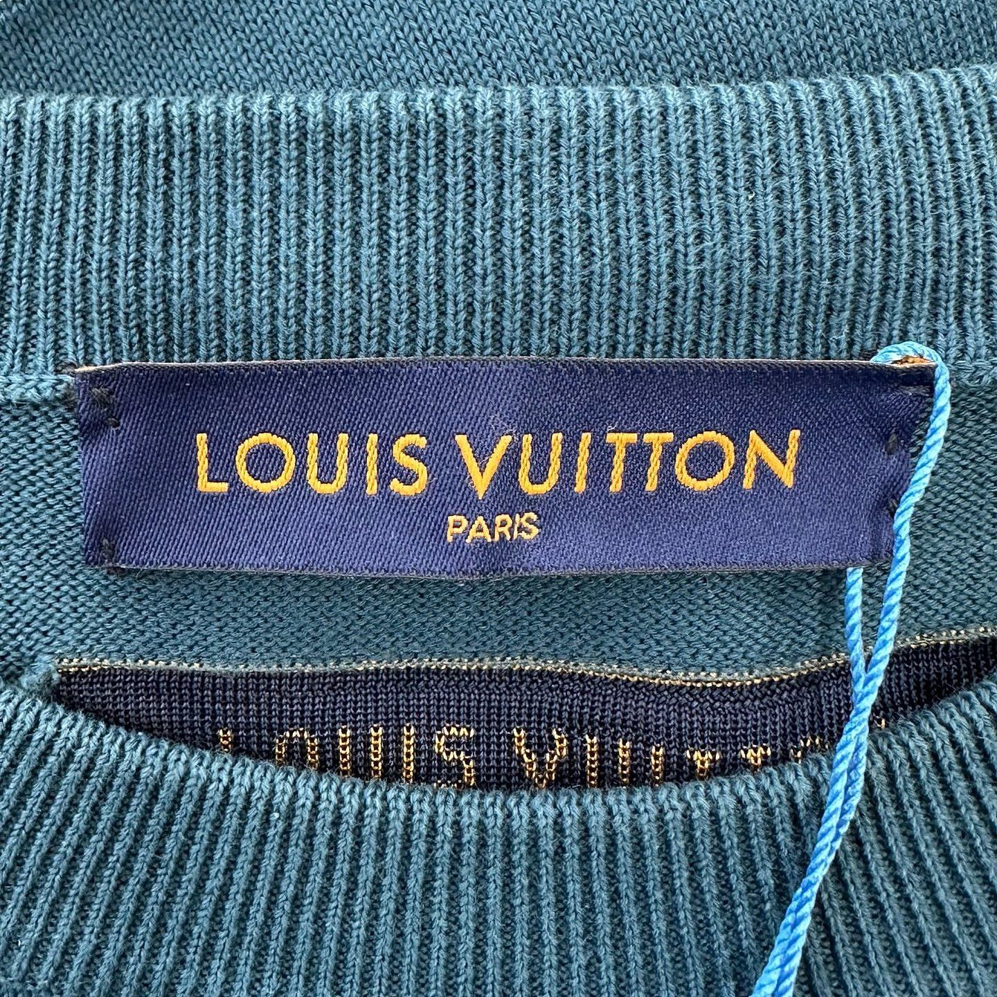 Louis Vuitton Louis Vuitton Trumpet Logo Knit T-Shirt Size L Size US L / EU 52-54 / 3 - 3 Thumbnail