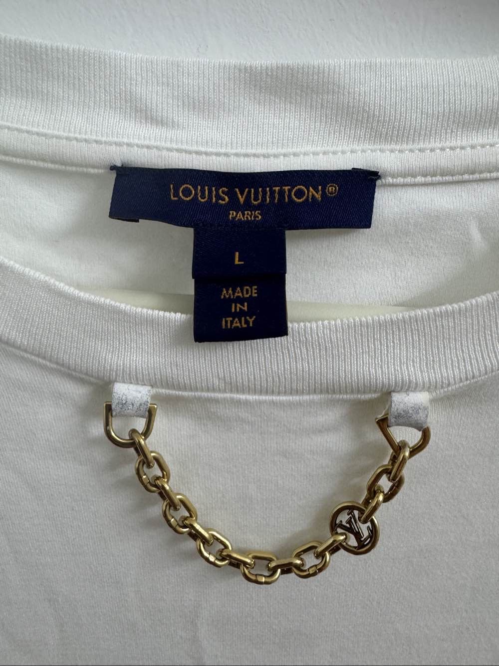 Louis Vuitton Louis Vuitton Chain Detail T-Shirt Size L Size L / US 10 / IT 46 - 3 Thumbnail