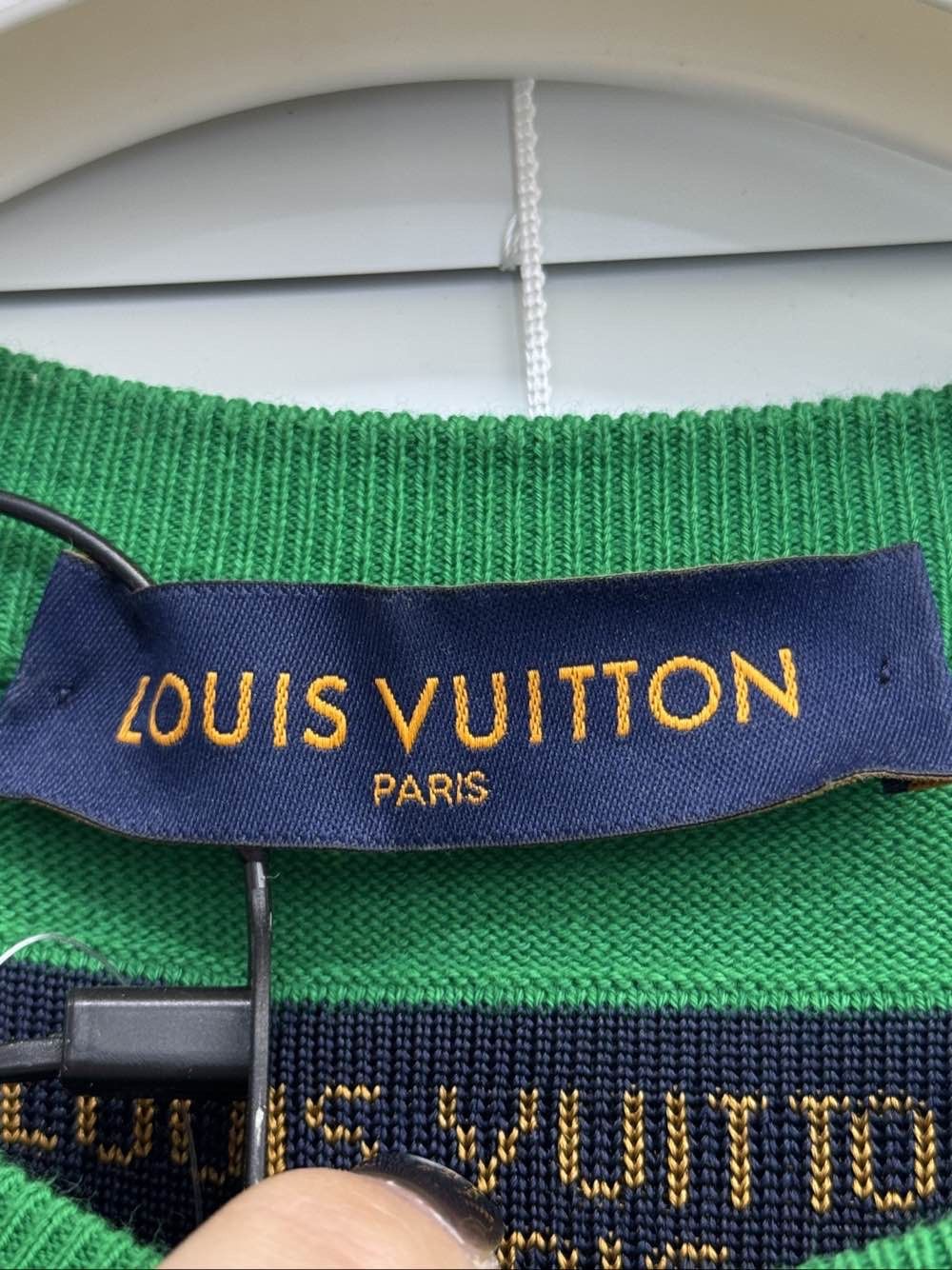 Louis Vuitton Louis Vuitton Logo Letter Knit T-Shirt Size M Size US M / EU 48-50 / 2 - 3 Thumbnail