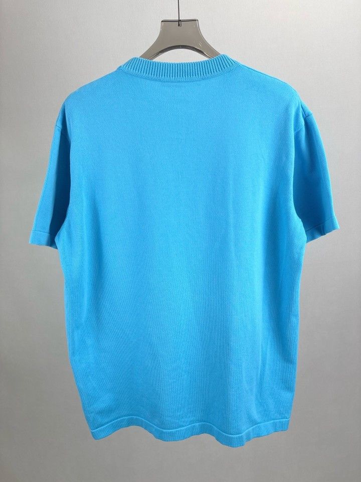 Louis Vuitton Louis Vuitton Logo Embroidered Knit T-Shirt Size XL Size US XL / EU 56 / 4 - 2 Thumbnail