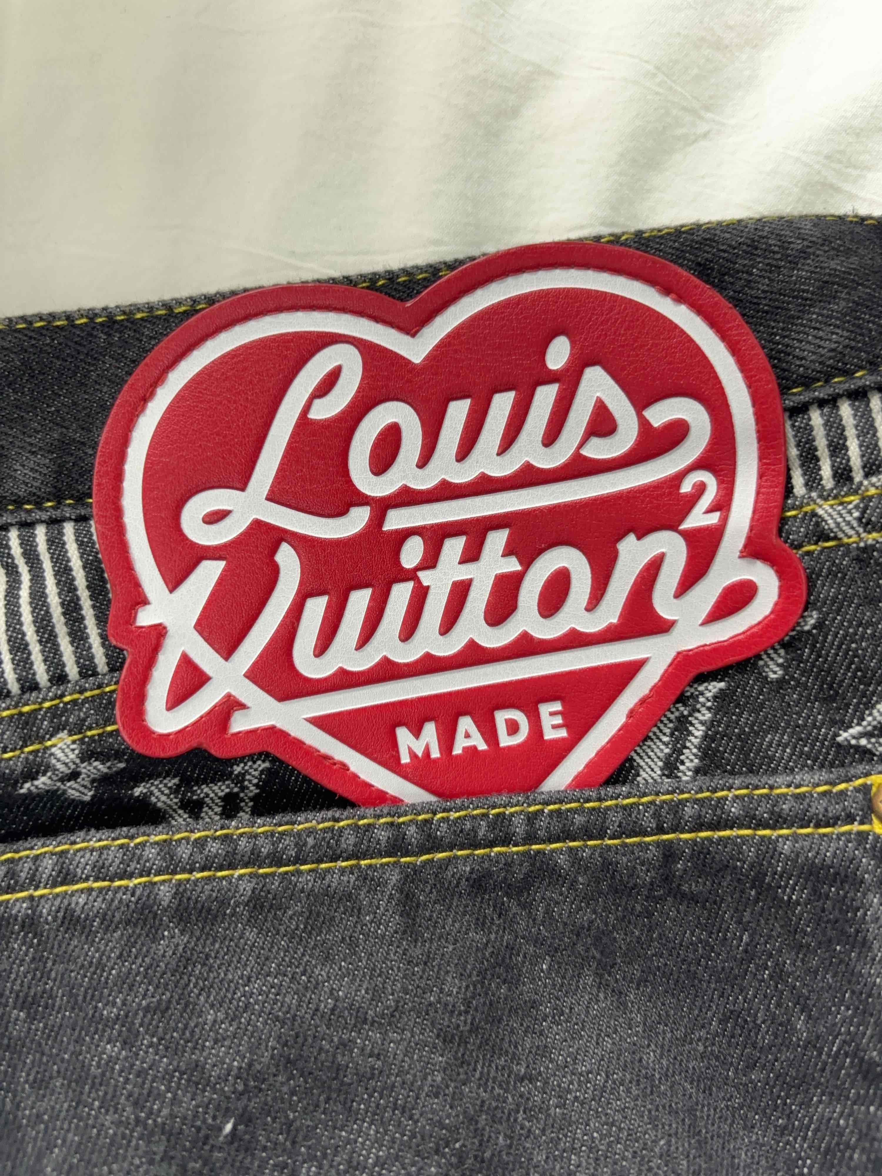 Louis Vuitton Louis Vuitton x Nigo Monogram Denim Jeans Size 36 Size US 36 / EU 52 - 7 Thumbnail