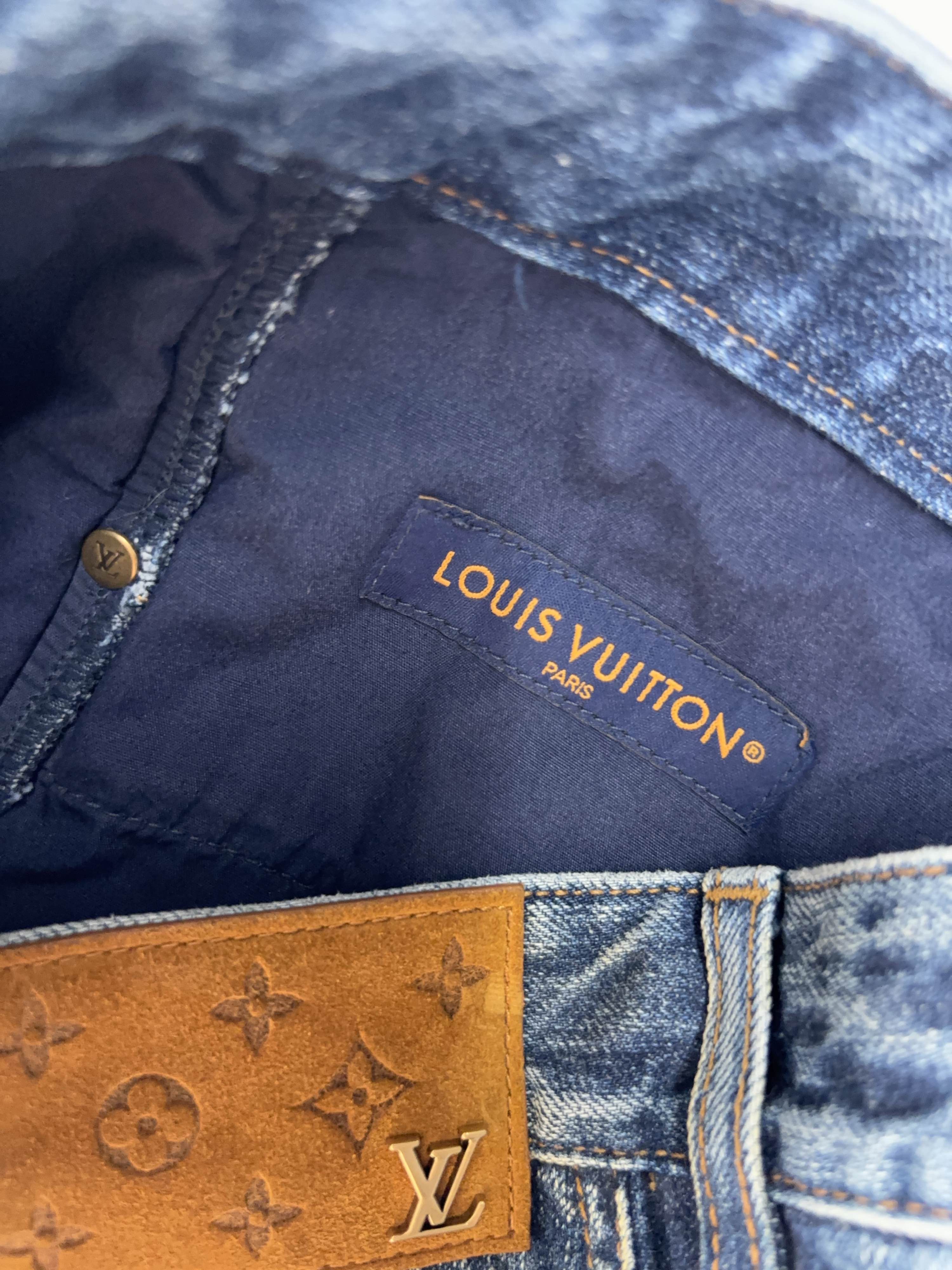 Louis Vuitton Louis Vuitton Washed Denim Jeans Size 34 Size US 34 / EU 50 - 3 Thumbnail