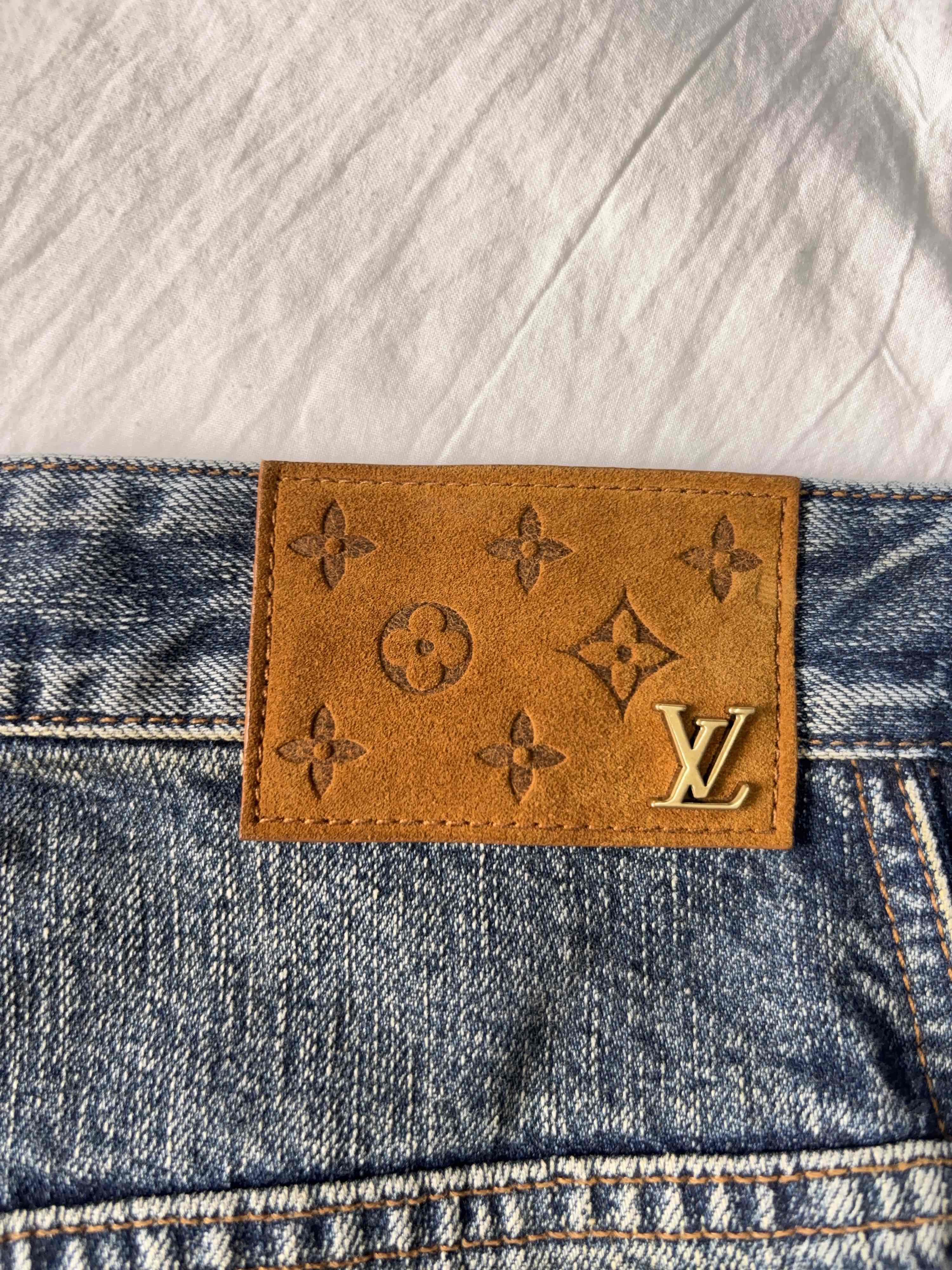 Louis Vuitton Louis Vuitton Washed Denim Jeans Size 34 Size US 34 / EU 50 - 6 Thumbnail
