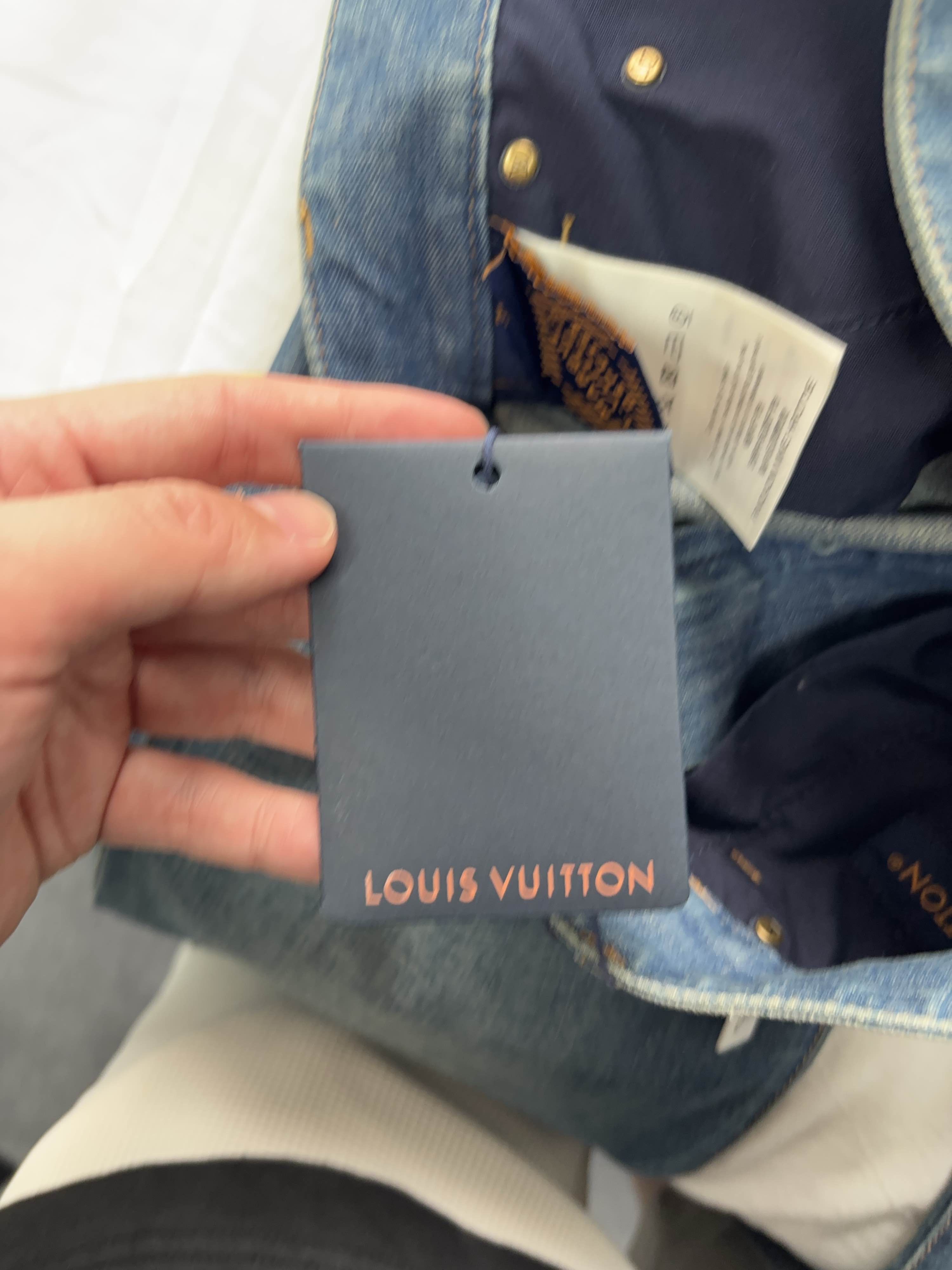 Louis Vuitton Louis Vuitton Turquoise Button Distressed Jeans Size 31 Size 31" - 5 Thumbnail