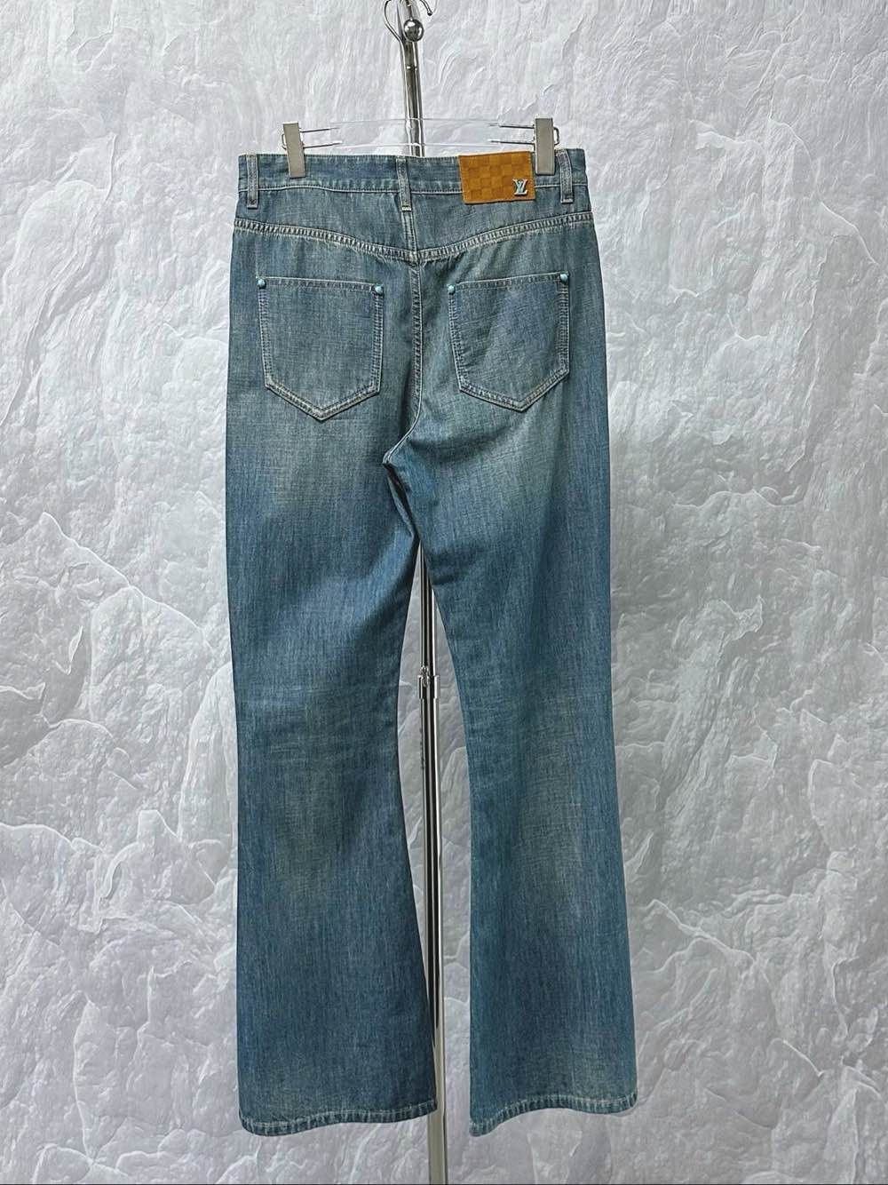 Louis Vuitton Louis Vuitton Turquoise Button Distressed Jeans Size 31 Size 31" - 2 Thumbnail