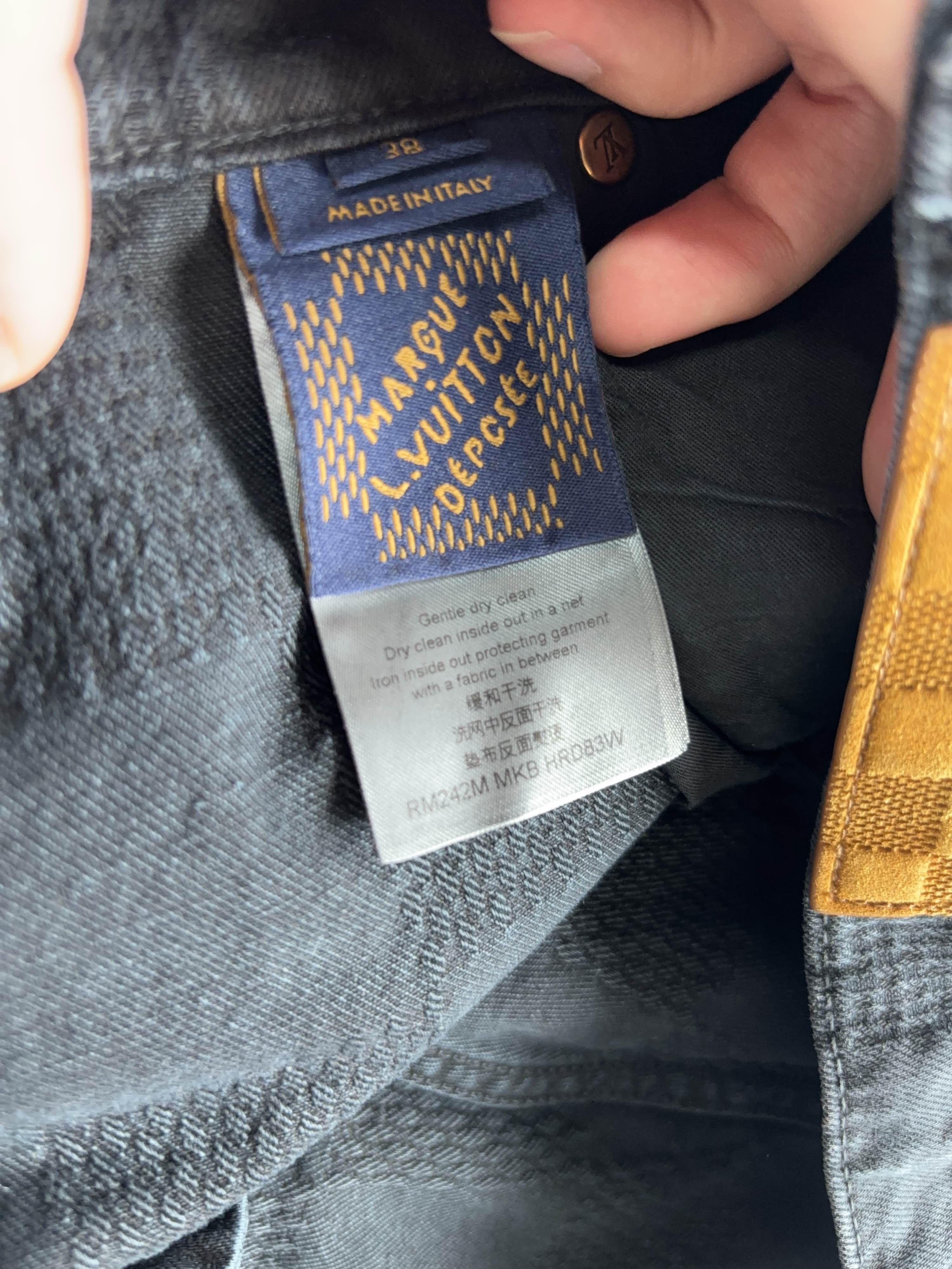 Louis Vuitton Louis Vuitton Damier Denim Jeans Size 38 Size US 38 / EU 54 - 4 Thumbnail