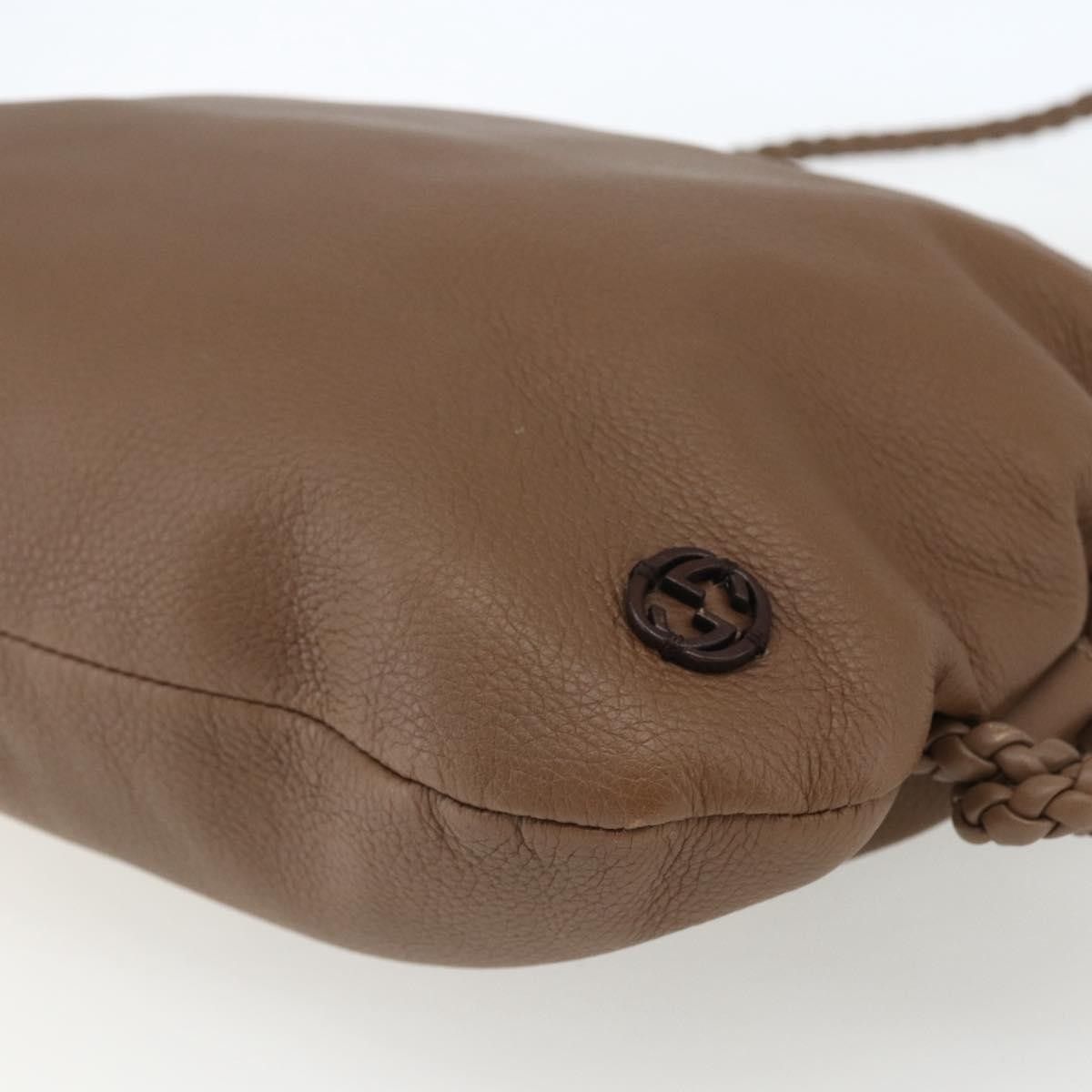 Gucci Gucci Braided Strap Zip Messenger Leather Size ONE SIZE - 9 Thumbnail