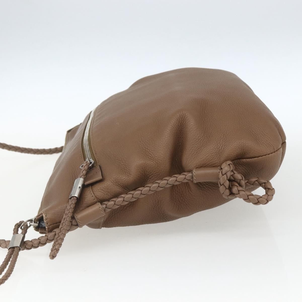 Gucci Gucci Braided Strap Zip Messenger Leather Size ONE SIZE - 3 Thumbnail