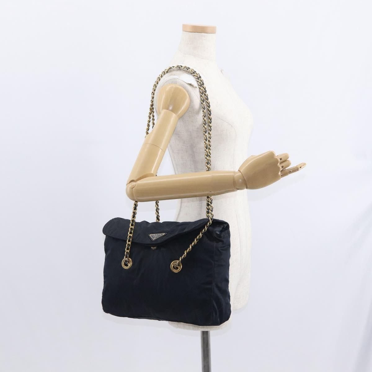 Prada Prada Chain Shoulder Bag Tessuto Size ONE SIZE - 14 Thumbnail