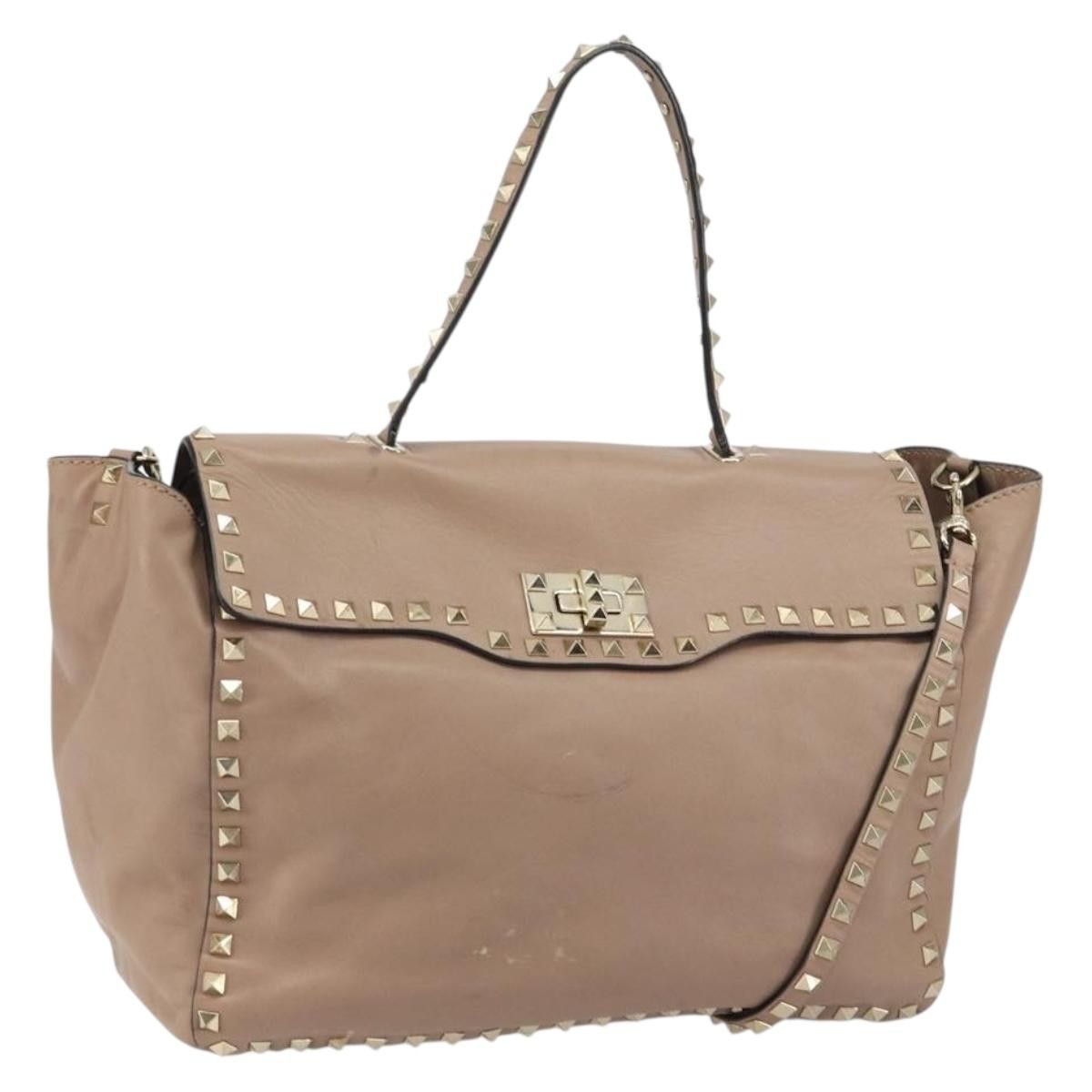 Valentino Valentino Garavani Rockstud Tote Soft Leather Size ONE SIZE - 22 Thumbnail