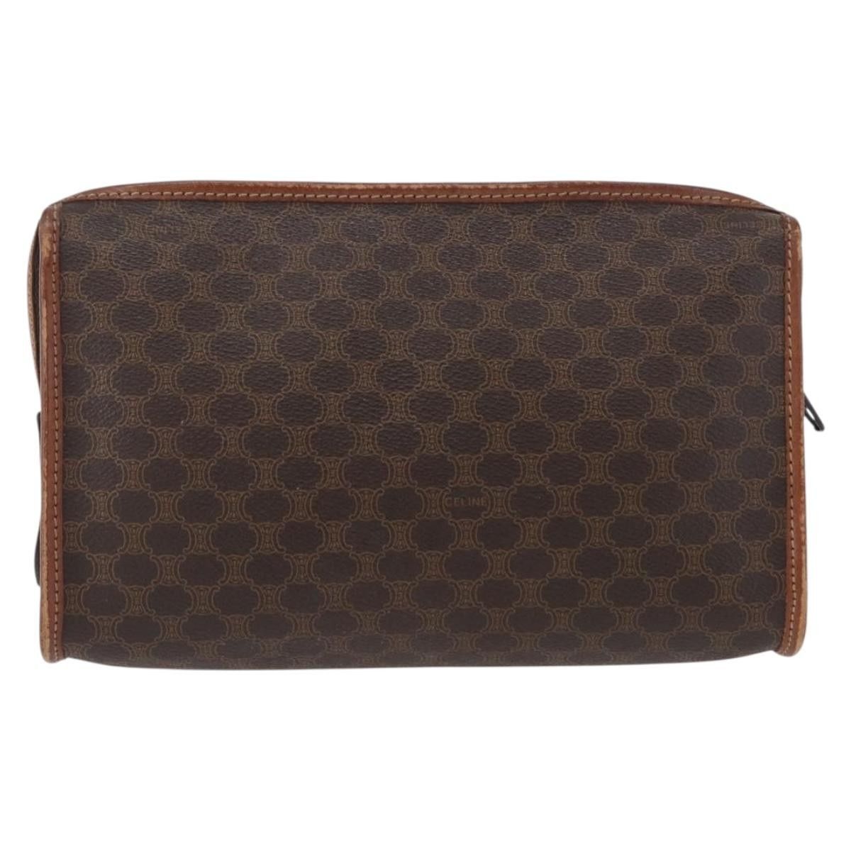Celine Celine Macadam Pochette Canvas and Leather Size ONE SIZE - 2 Thumbnail