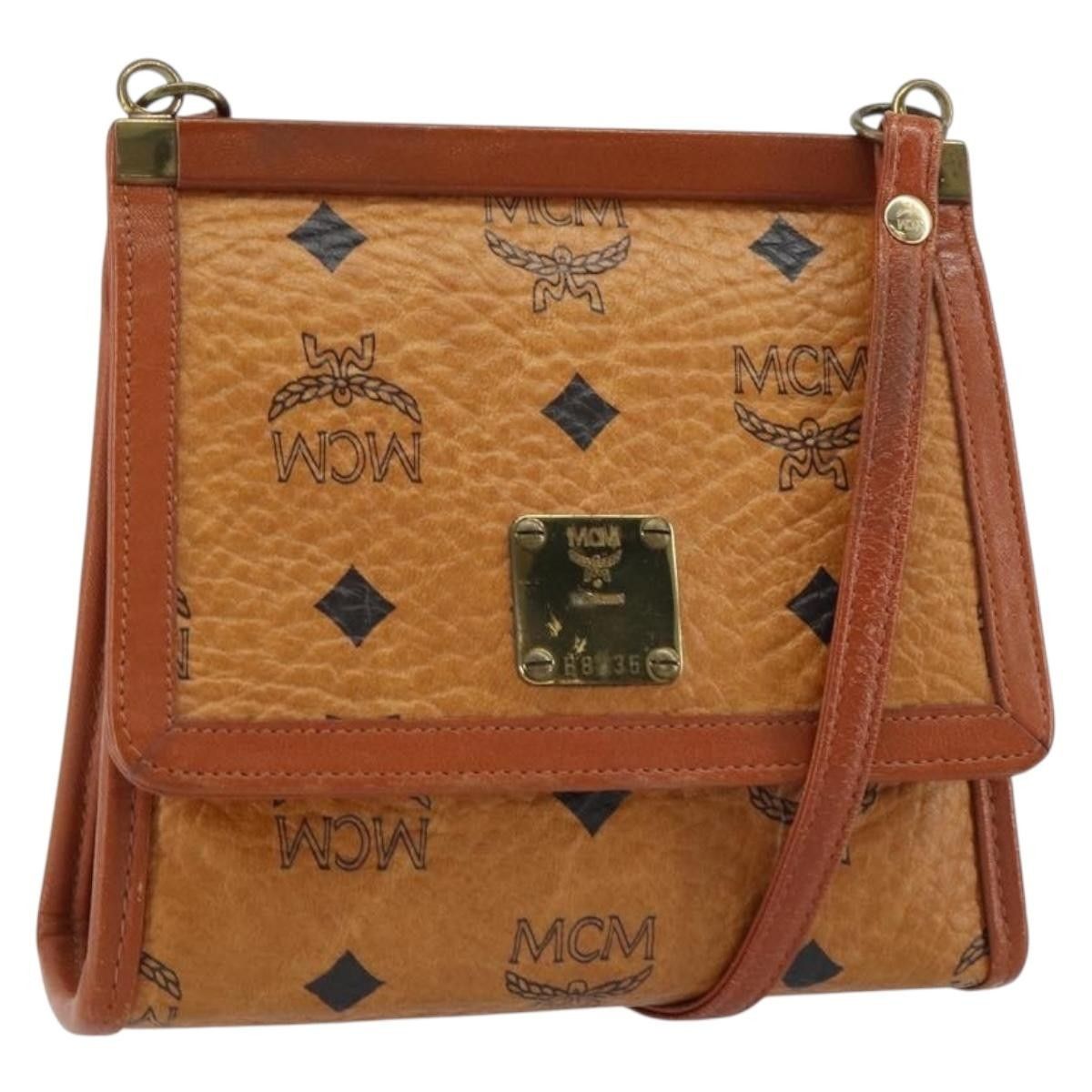 MCM MCM Visetos Shoulder bag Canvas and Leather Size ONE SIZE - 18 Thumbnail