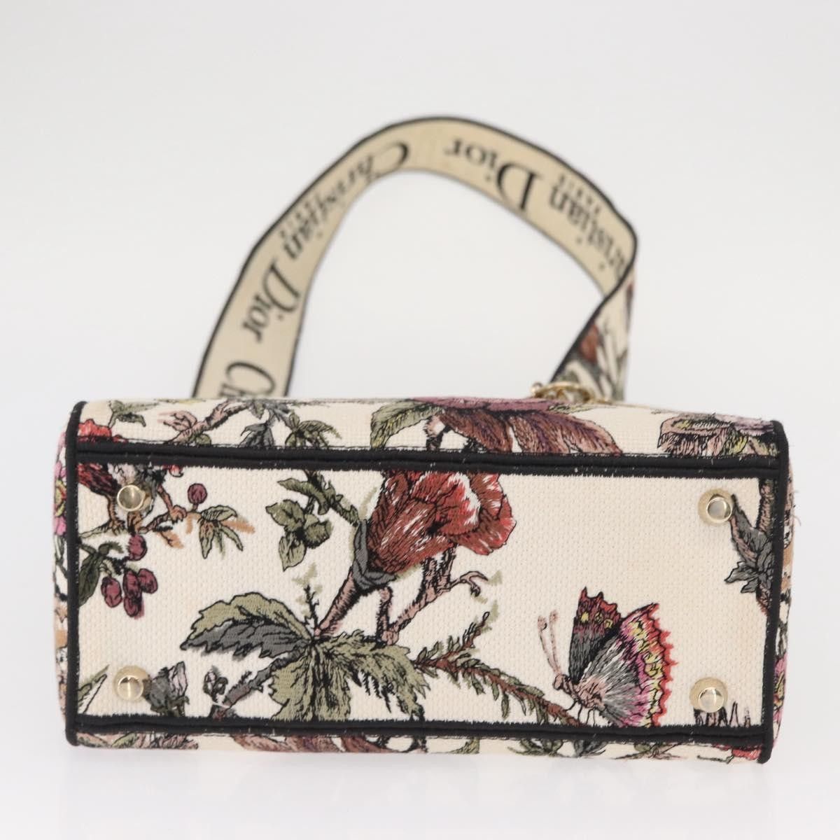 Dior Christian Dior Lady D-Lite Bag Embroidered Canvas Size ONE SIZE - 16 Thumbnail
