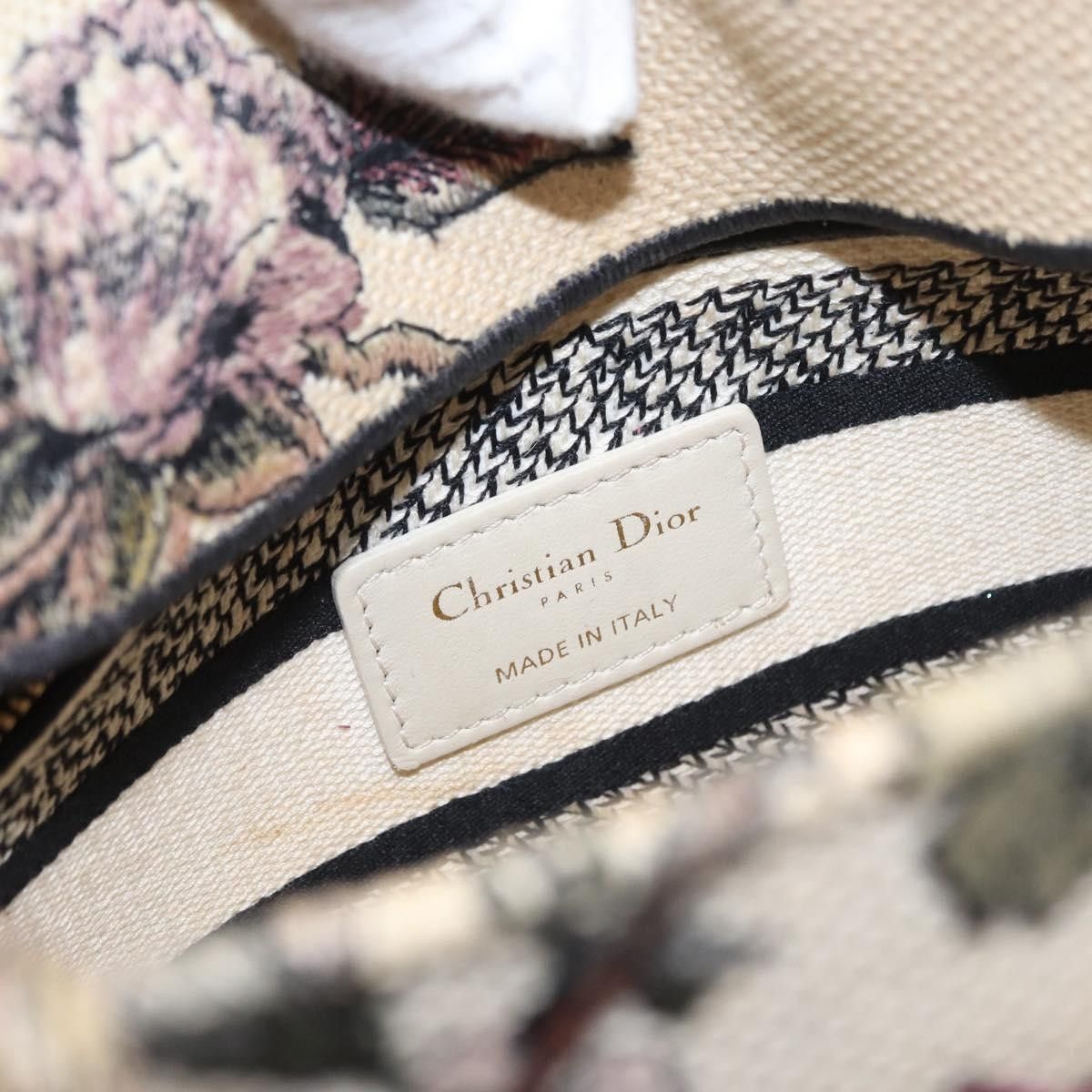 Dior Christian Dior Lady D-Lite Bag Embroidered Canvas Size ONE SIZE - 6 Thumbnail