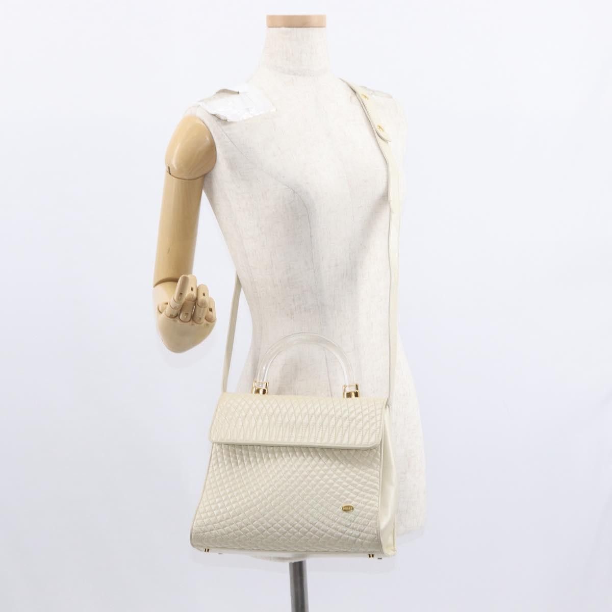 Bally Bally Vintage Handbag Quilted Leather Size ONE SIZE - 12 Thumbnail
