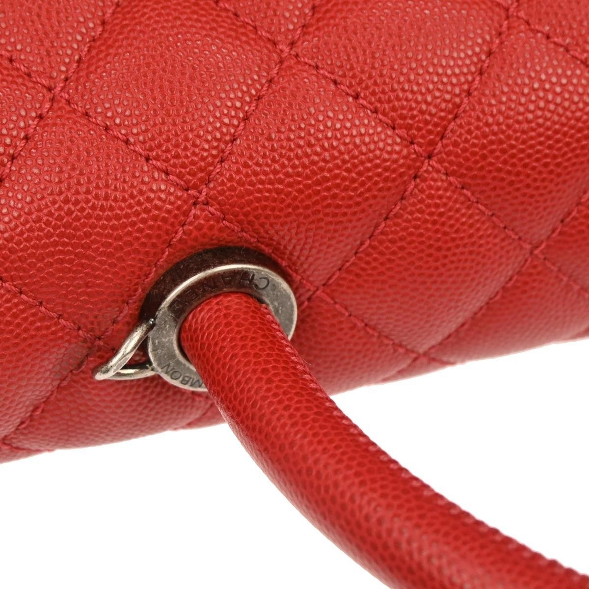 Chanel Chanel Coco Top Handle Bag Quilted Caviar Size ONE SIZE - 6 Thumbnail