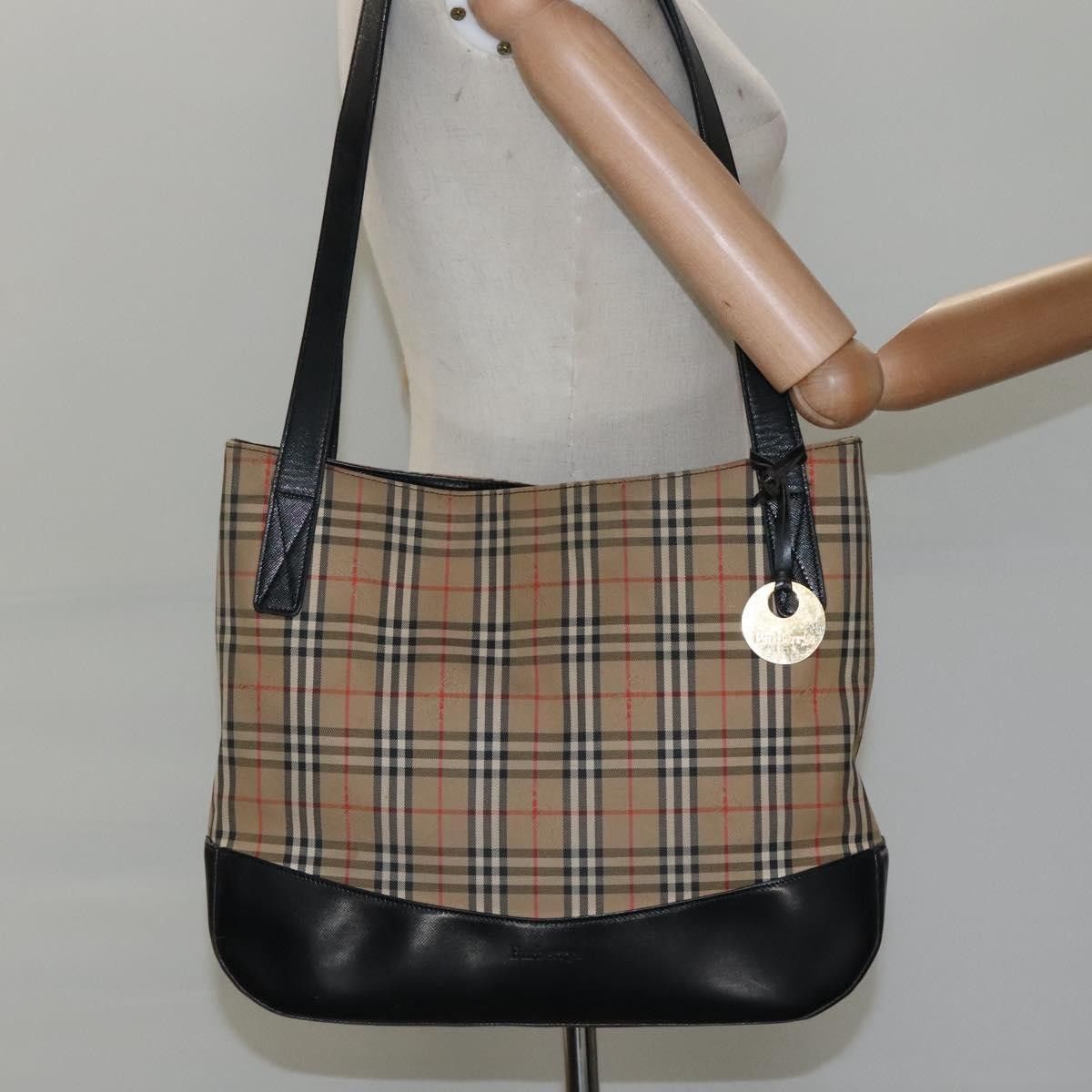 Burberry Burberry Nova Check Tote Canvas and Leather Size ONE SIZE - 13 Thumbnail