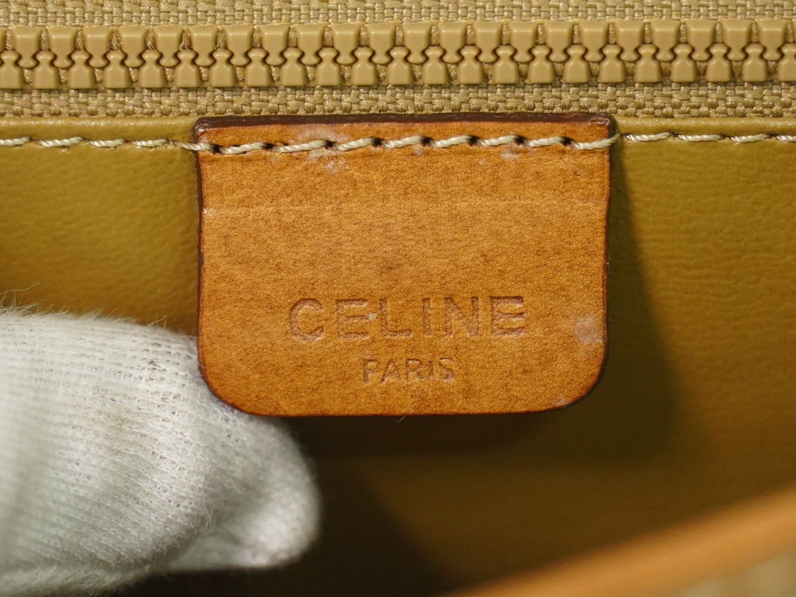 Celine Celine Vintage Macadam Shoulder Bag Canvas Size ONE SIZE - 4 Thumbnail