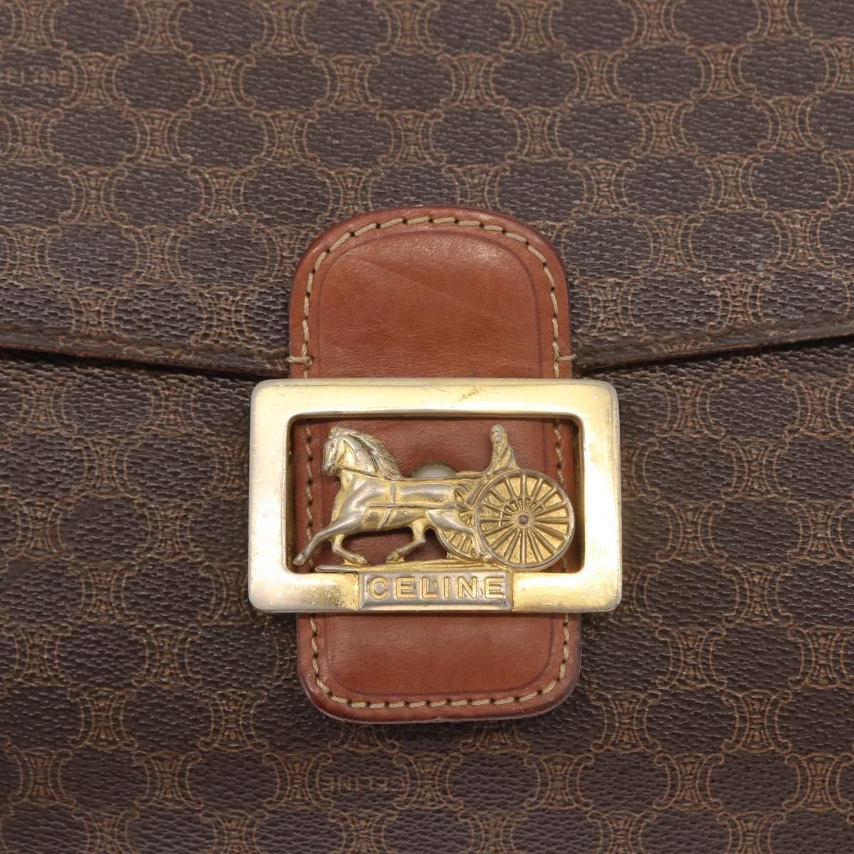 Celine Celine Vintage Horse Carriage Macadam Canvas Size ONE SIZE - 13 Thumbnail