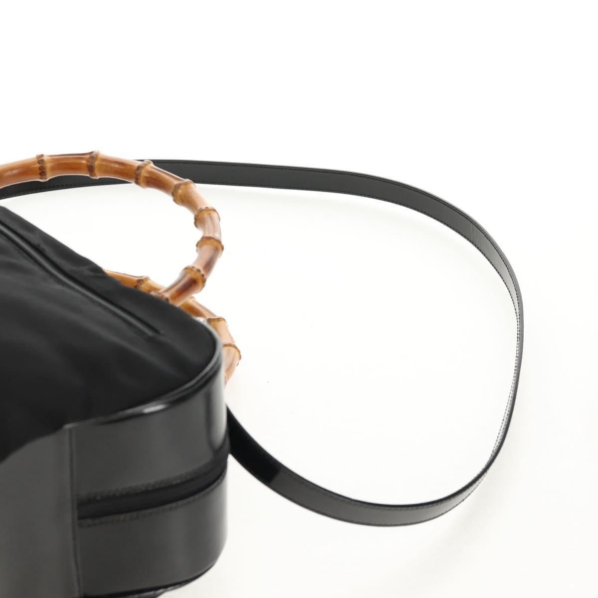 Gucci Gucci Vintage Bamboo Handle Nylon Size ONE SIZE - 20 Thumbnail