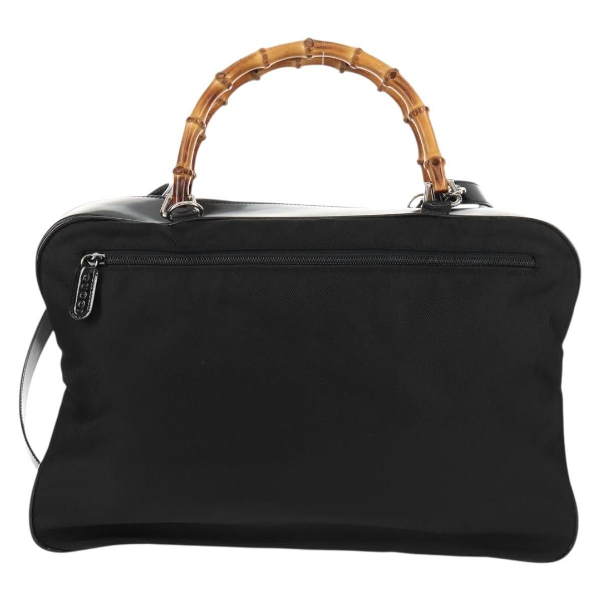 Gucci Gucci Vintage Bamboo Handle Nylon Size ONE SIZE - 2 Thumbnail