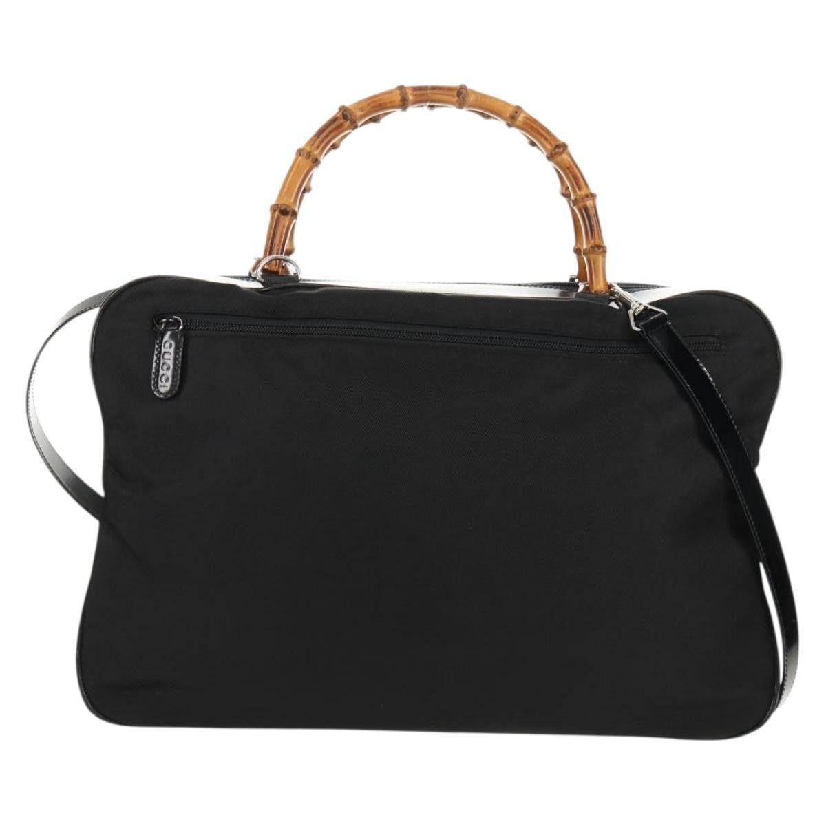Gucci Gucci Vintage Bamboo Handle Nylon Size ONE SIZE - 18 Thumbnail