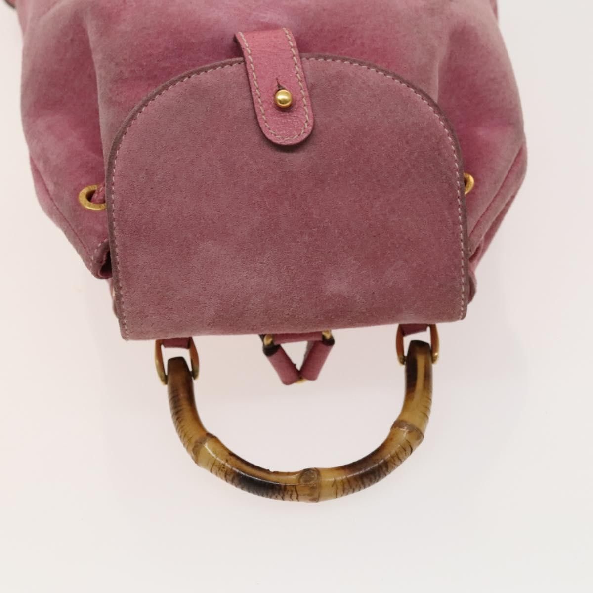 Gucci Gucci Gucci bamboo backpack daim Size ONE SIZE - 16 Thumbnail
