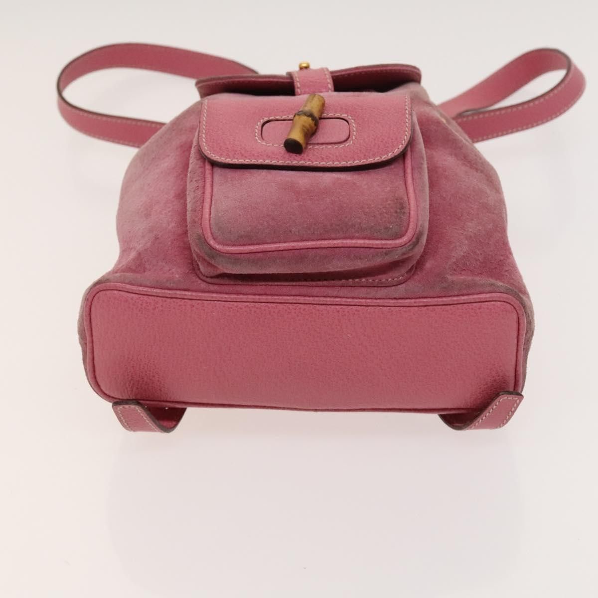 Gucci Gucci Gucci bamboo backpack daim Size ONE SIZE - 15 Thumbnail