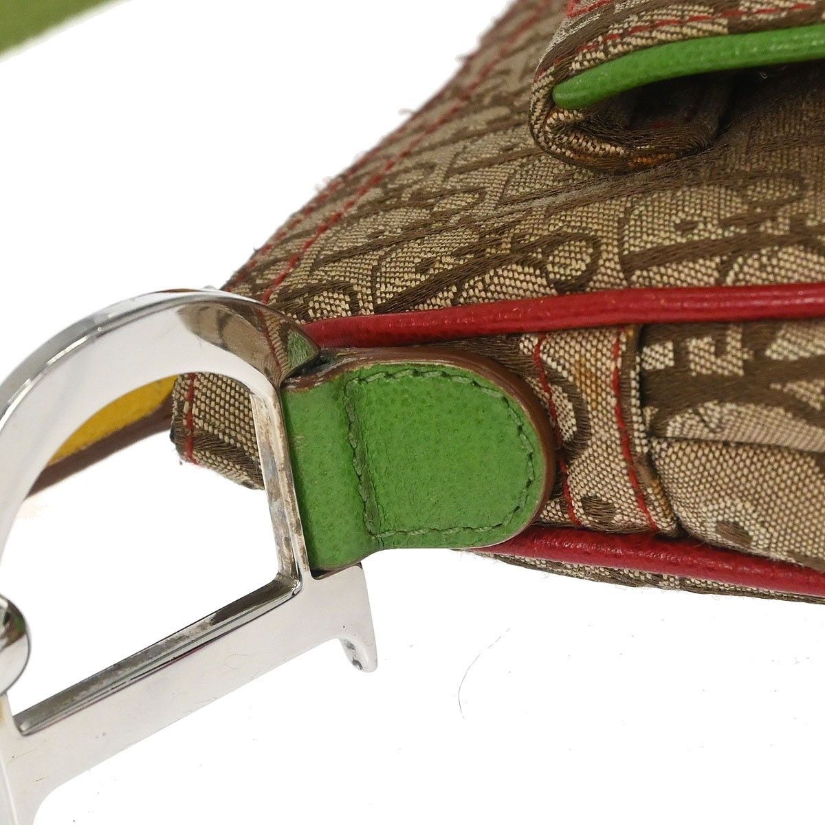 Dior Christian Dior Vintage Rasta Saddle Messenger Bag Diorissimo Canvas Size ONE SIZE - 6 Thumbnail
