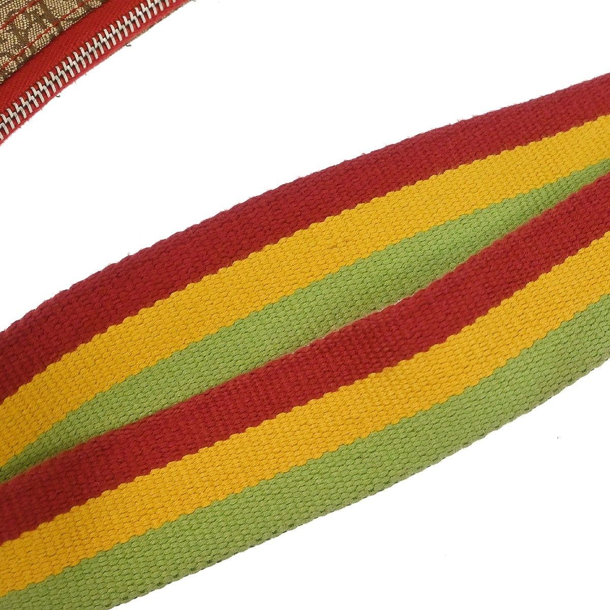 Dior Christian Dior Vintage Rasta Saddle Messenger Bag Diorissimo Canvas Size ONE SIZE - 5 Thumbnail