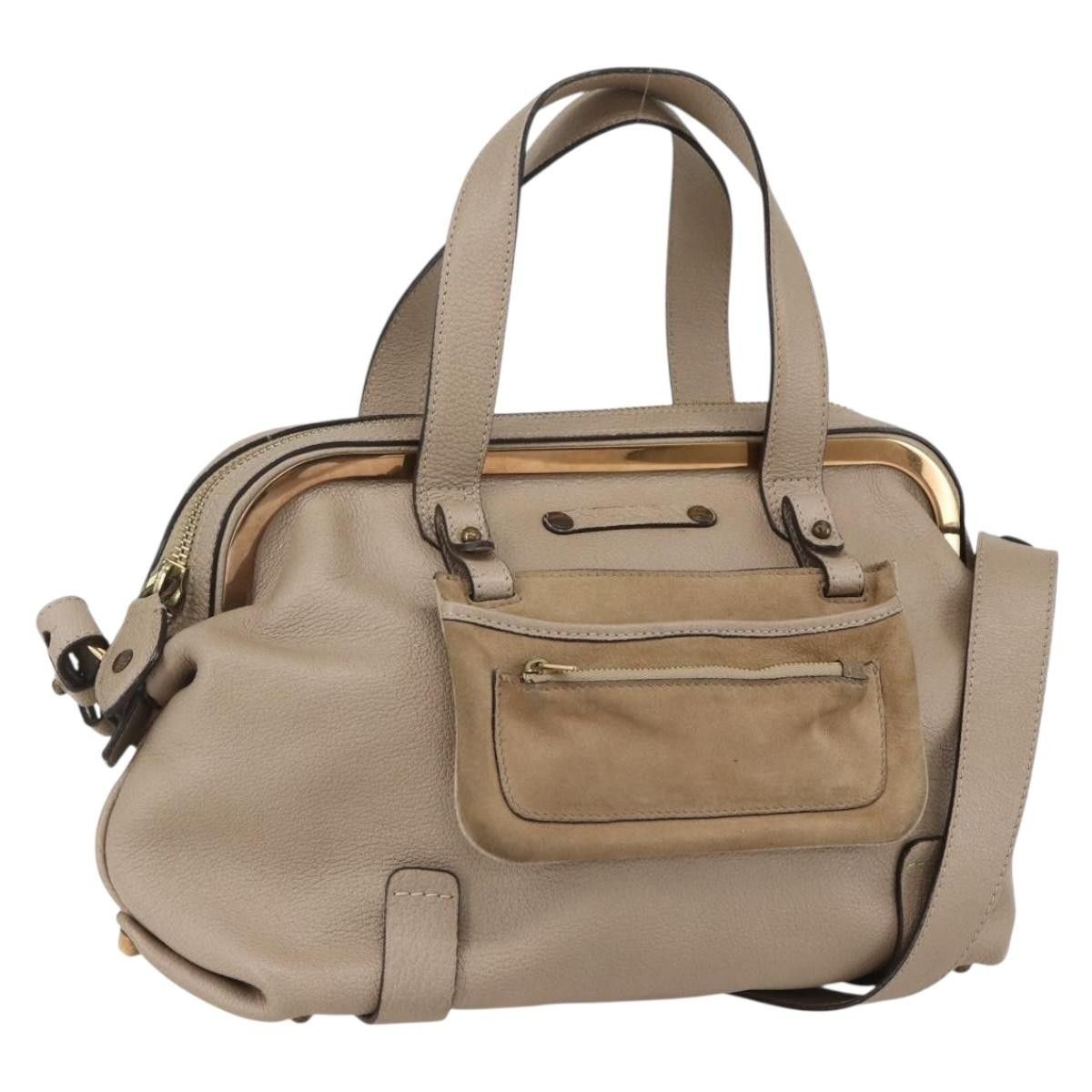 Chloe Chloe Abby Convertible Frame Satchel Leather with Suede Size ONE SIZE - 24 Thumbnail