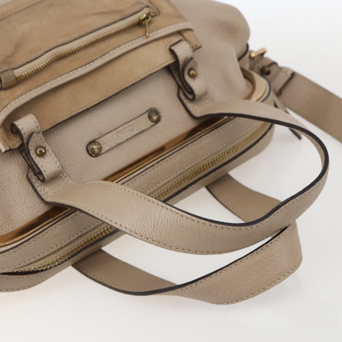 Chloe Chloe Abby Convertible Frame Satchel Leather with Suede Size ONE SIZE - 8 Thumbnail
