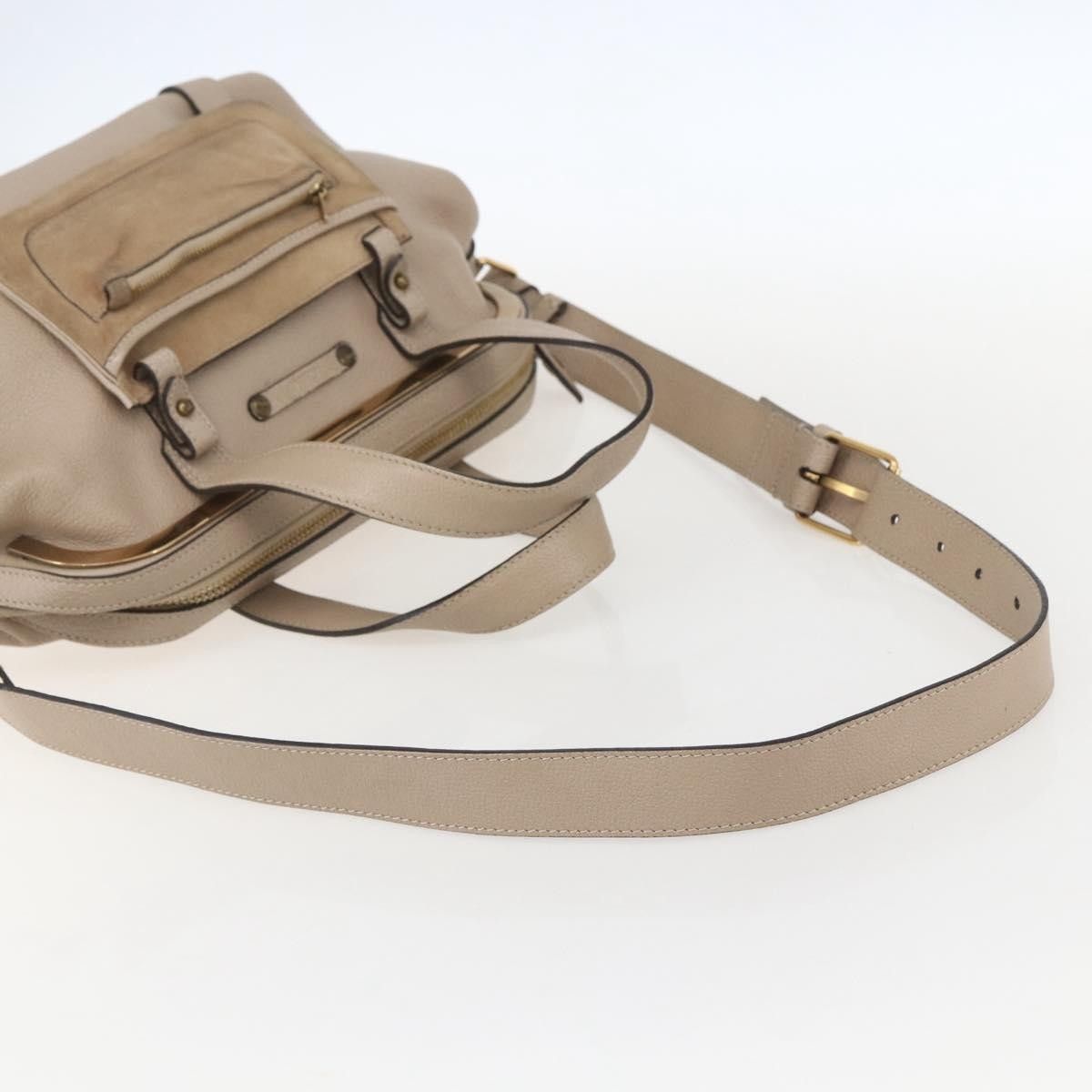 Chloe Chloe Abby Convertible Frame Satchel Leather with Suede Size ONE SIZE - 17 Thumbnail